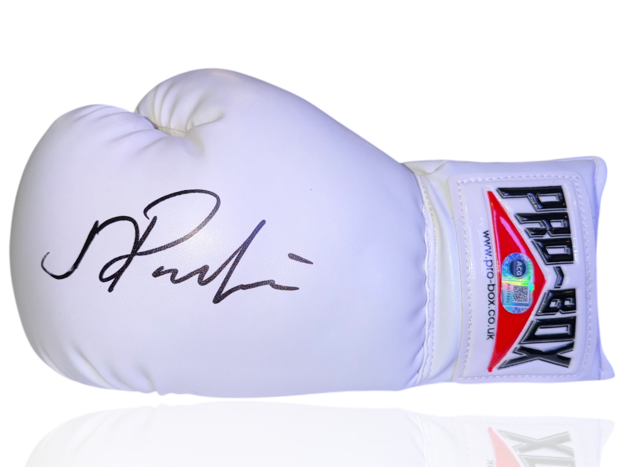 JOSEPH PARKER SIGNED WHITE PRO BOX BOXING GLOVE (ACG CERT AG17550)