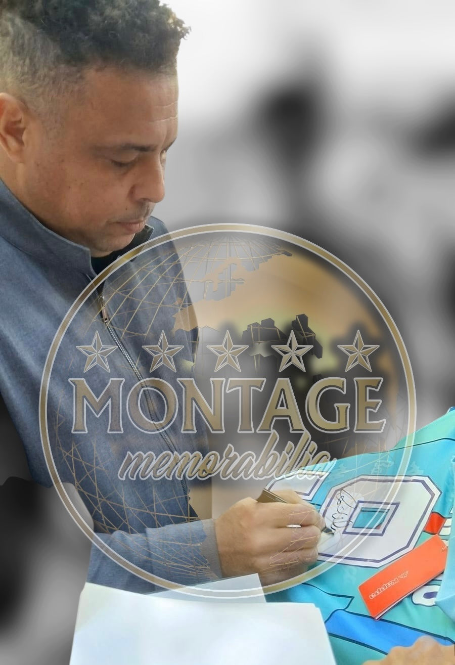 RONALDO NAZARIO SIGNED FC BARCELONA 95/97 AWAY SHIRT (ACG CERT AG16650)