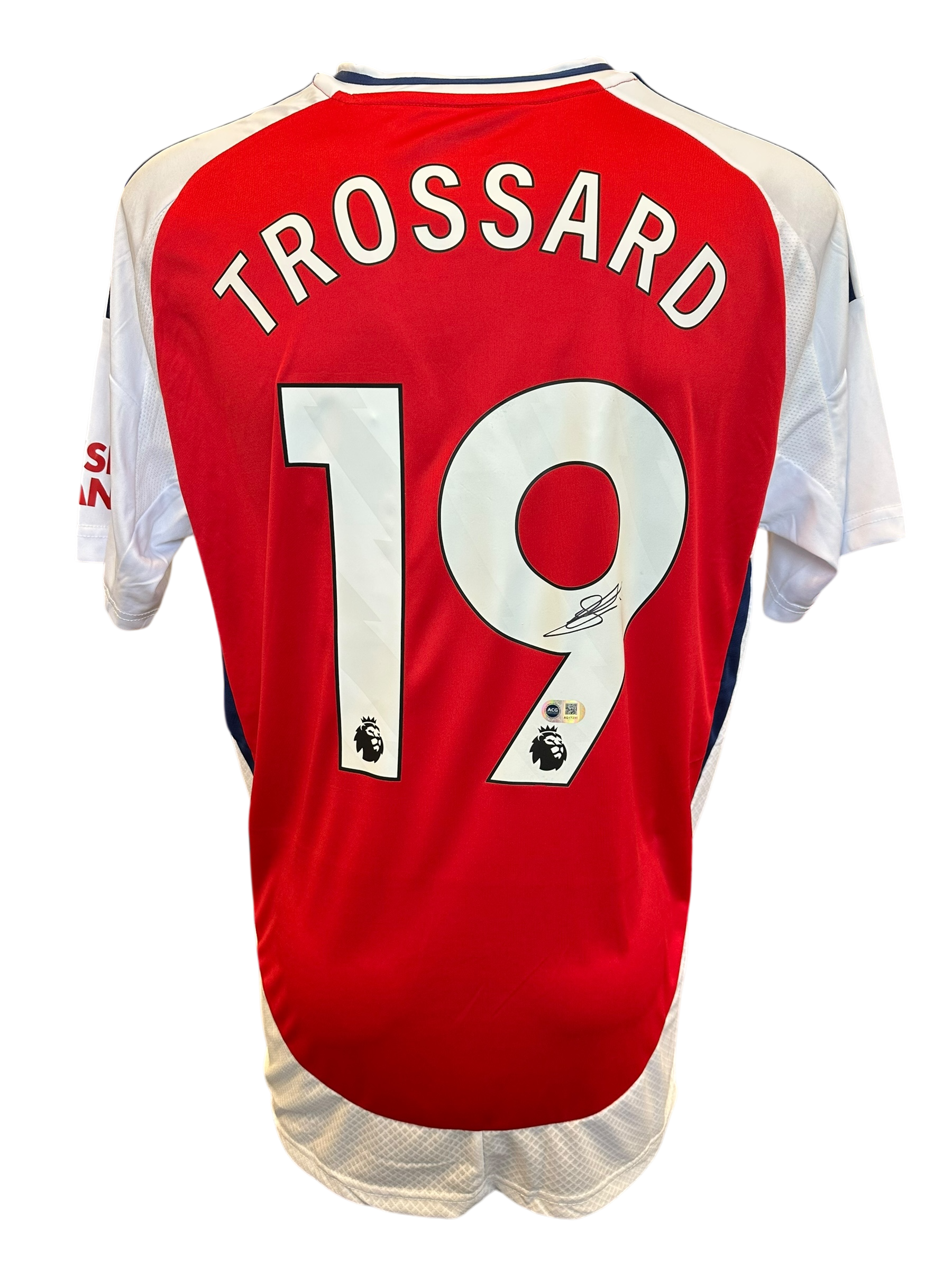 LEANDRO TROSSARD SIGNED ARSENAL FC 2024/25 HOME SHIRT (ACG CERT AG17231)
