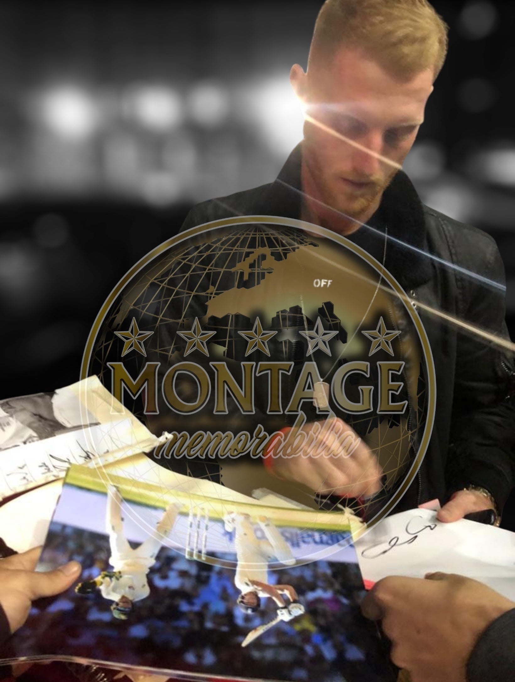 BEN STOKES SIGNED 12x8 ENGLAND ASHES HEADINGLEY PHOTO (ACG CERT AG16782)