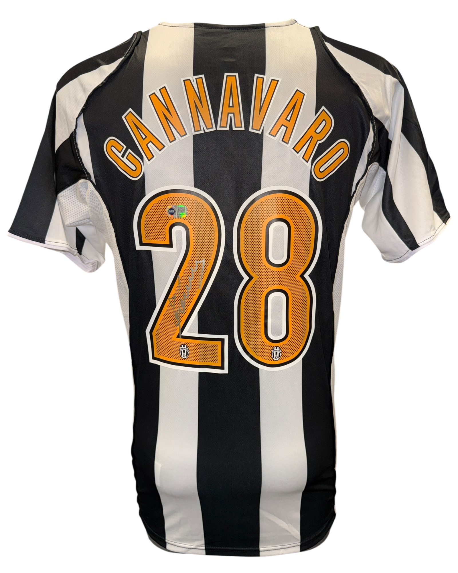 FABIO CANNAVARO SIGNED JUVENTUS 2004/05 HOME SHIRT (ACG CERT AG17443)