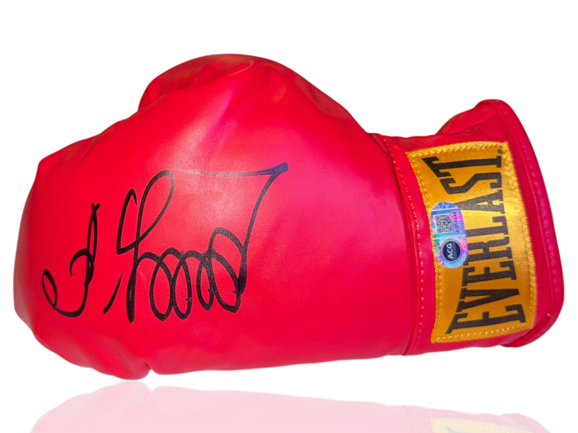 OLEKSANDR USYK SIGNED RED EVERLAST MID BOXING AUTOGRAPH GLOVE (ACG CERT AG17545)