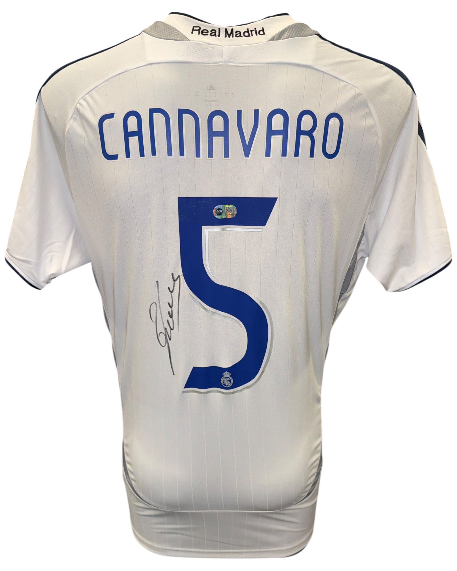 FABIO CANNAVARO SIGNED REAL MADRID 2006/07 HOME SHIRT (ACG CERT AG17450)