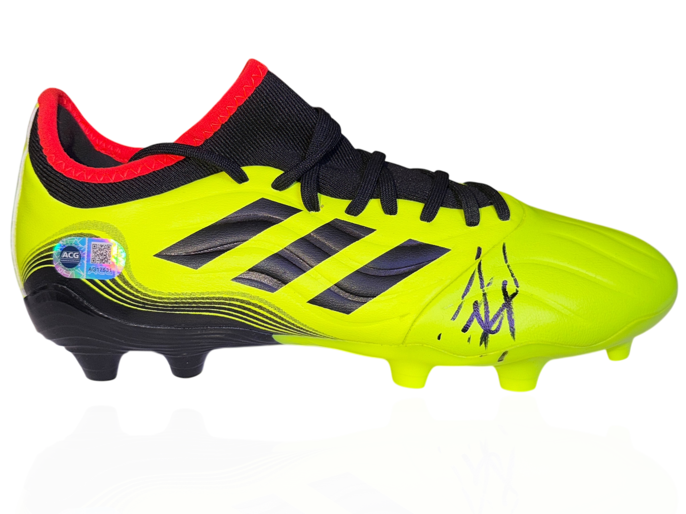 JAVIER ZANETTI SIGNED ADIDAS FOOTBALL BOOT INTER MILAN LEGEND (ACG CERT AG17531)