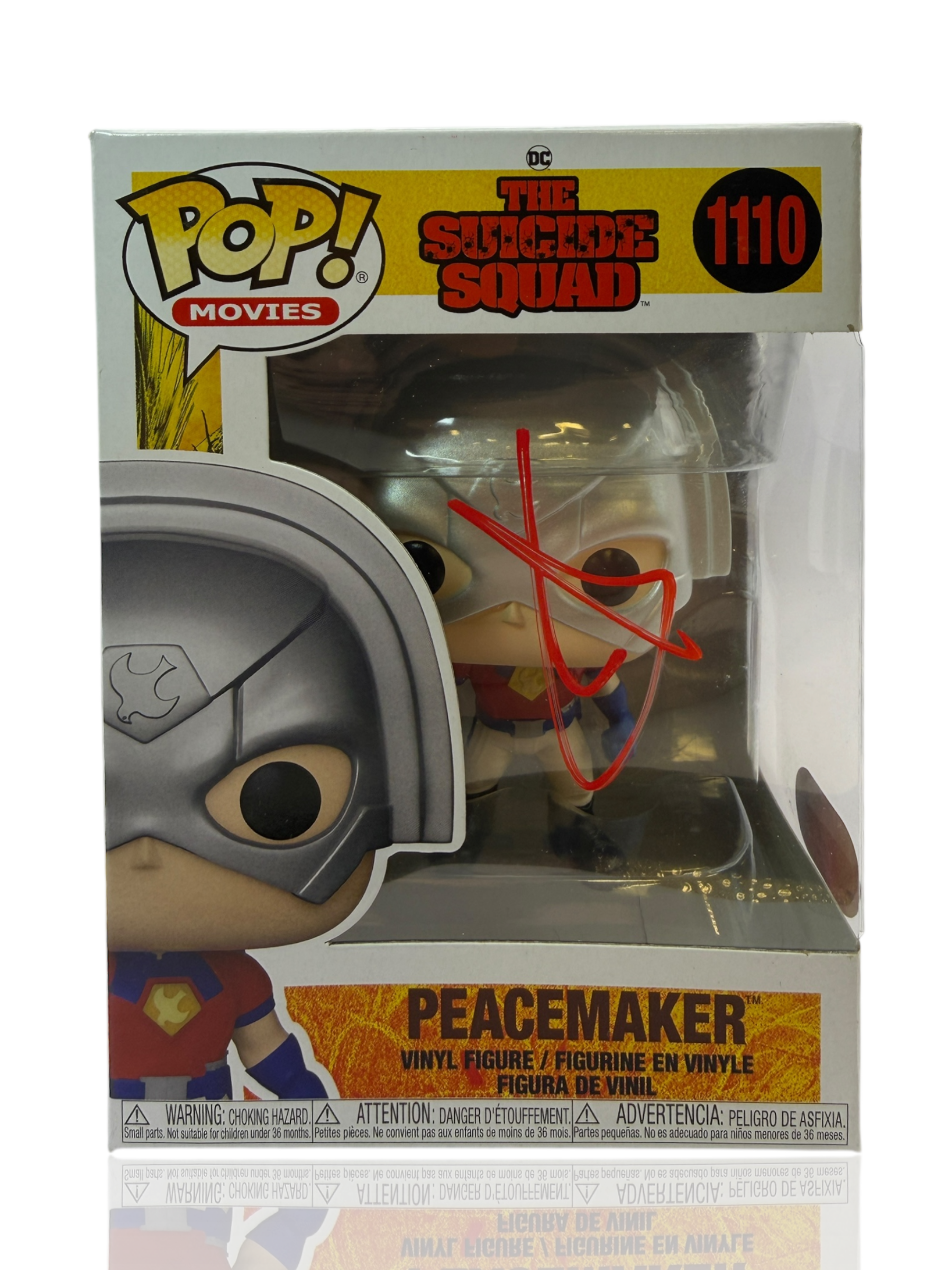 JOHN CENA SIGNED PEACEMAKER SUICIDE SQUAD #1110 FUNKOPOP (ACG CERT AG17679)