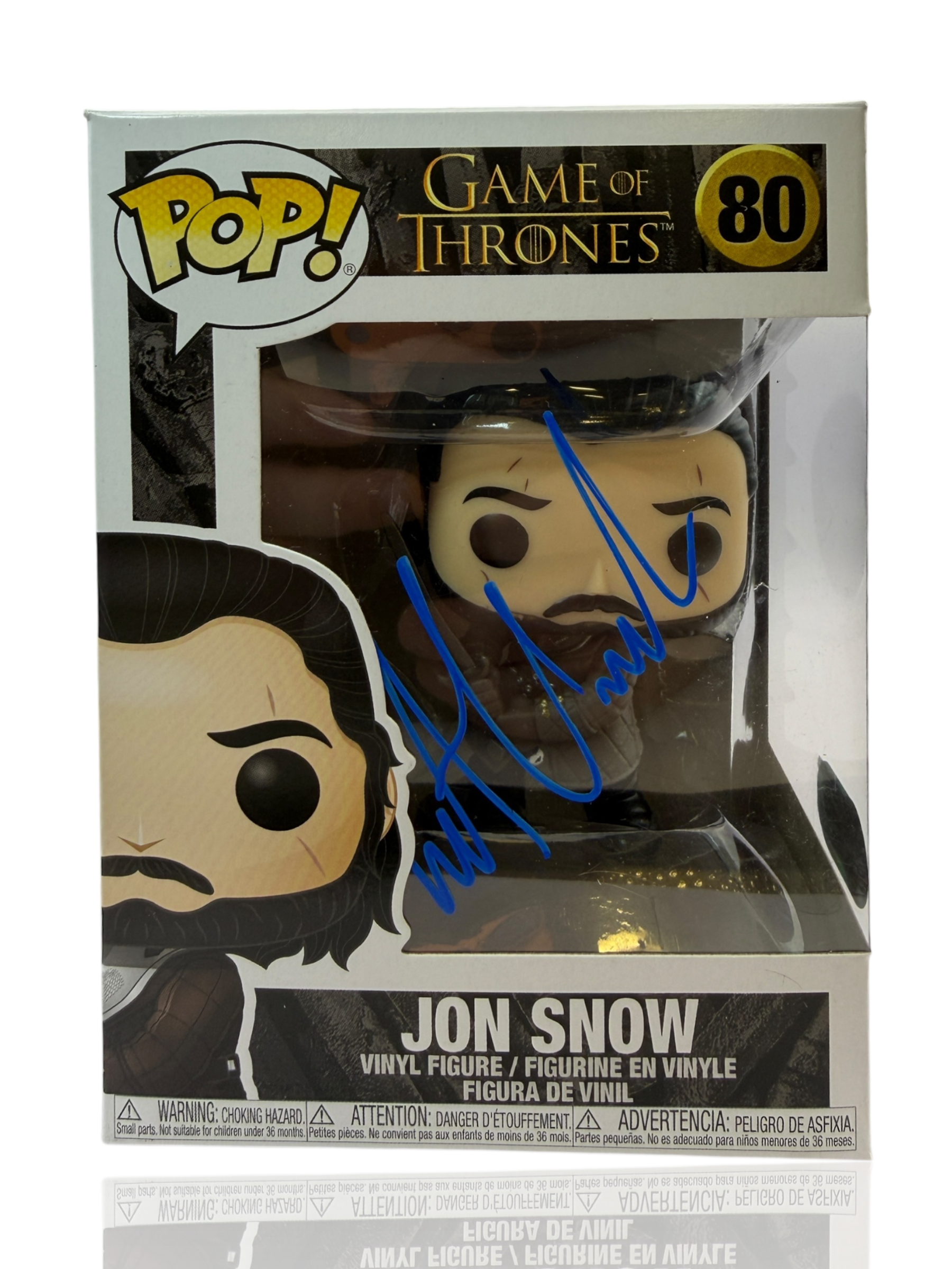 KIT HARINGTON SIGNED JON SNOW GAME OF THRONES #80 FUNKO POP! (ACG CERT AG17681)