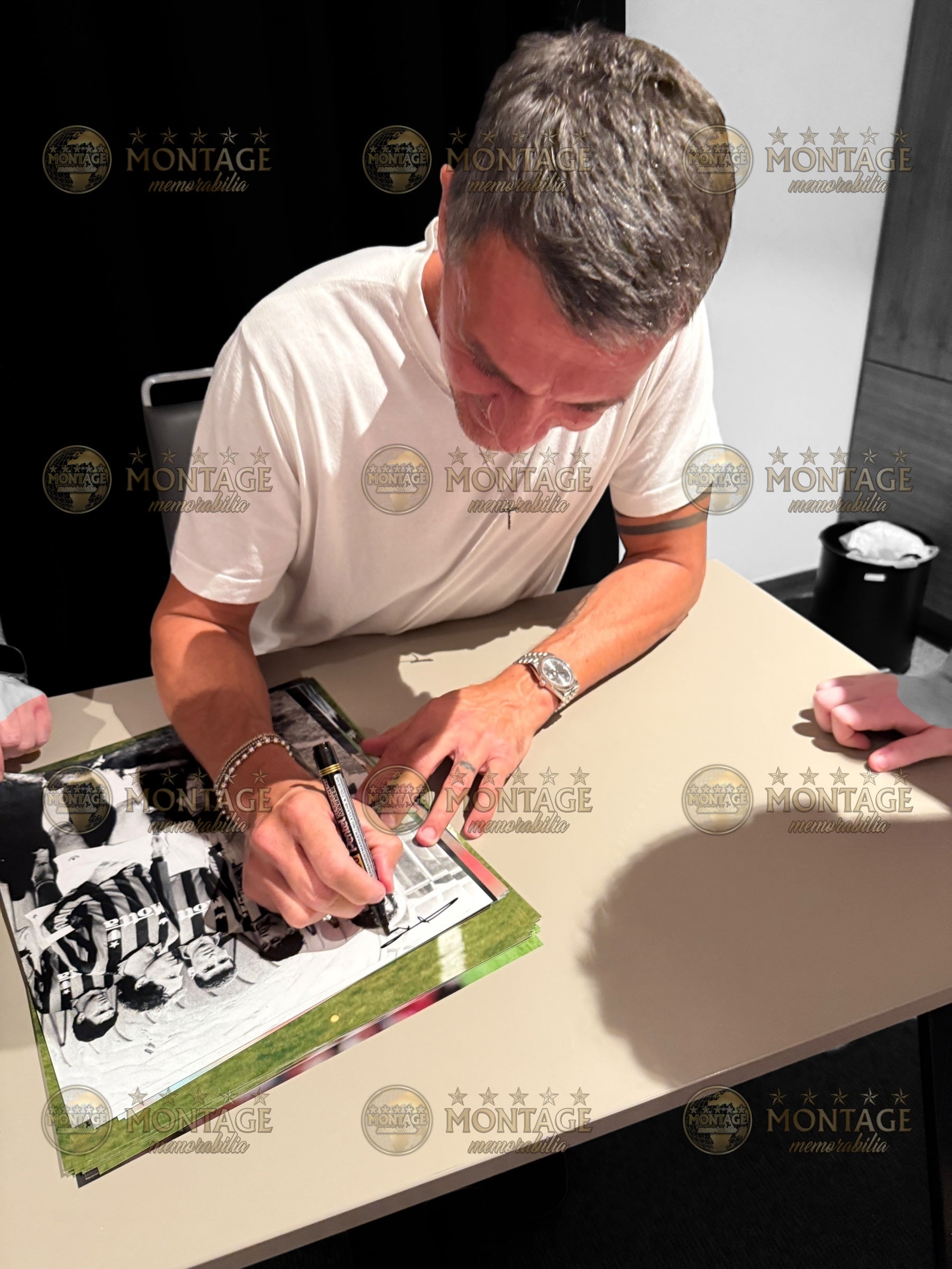 PAOLO MALDINI SIGNED AC MILAN ITALY LEGEND 14x11 PHOTO (ACG CERT AG17414)