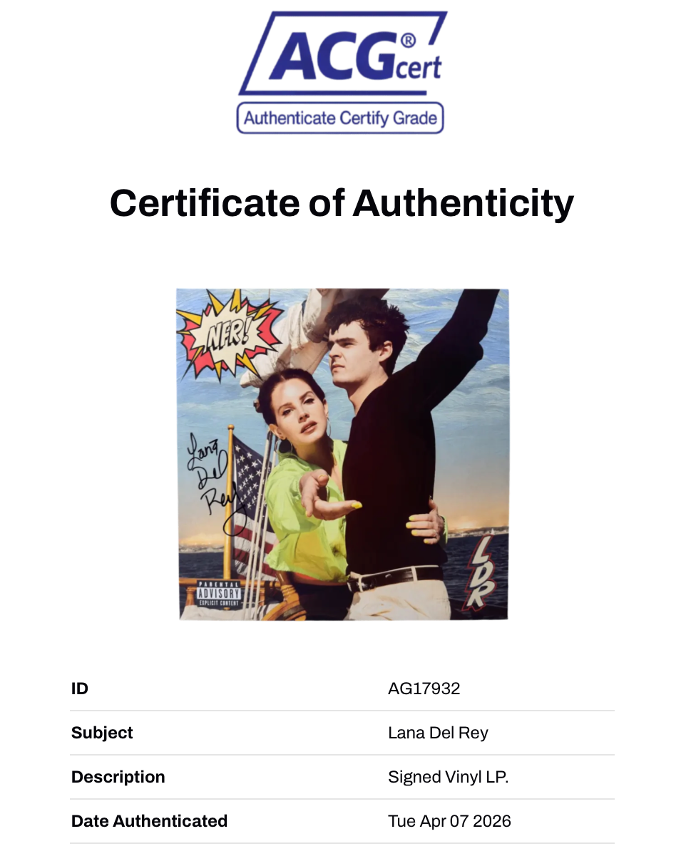 LANA DEL REY SIGNED NFR NORMAL F ROCKWELL VINYL LP (ACG CERT AG17932)