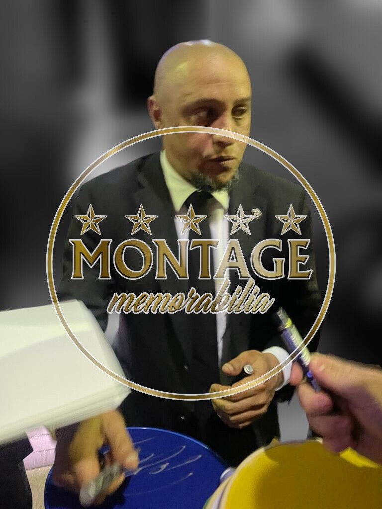 ROBERTO CARLOS SIGNED CARLOS 6 BRAZIL 2002 AWAY SHIRT (AFTAL COA)