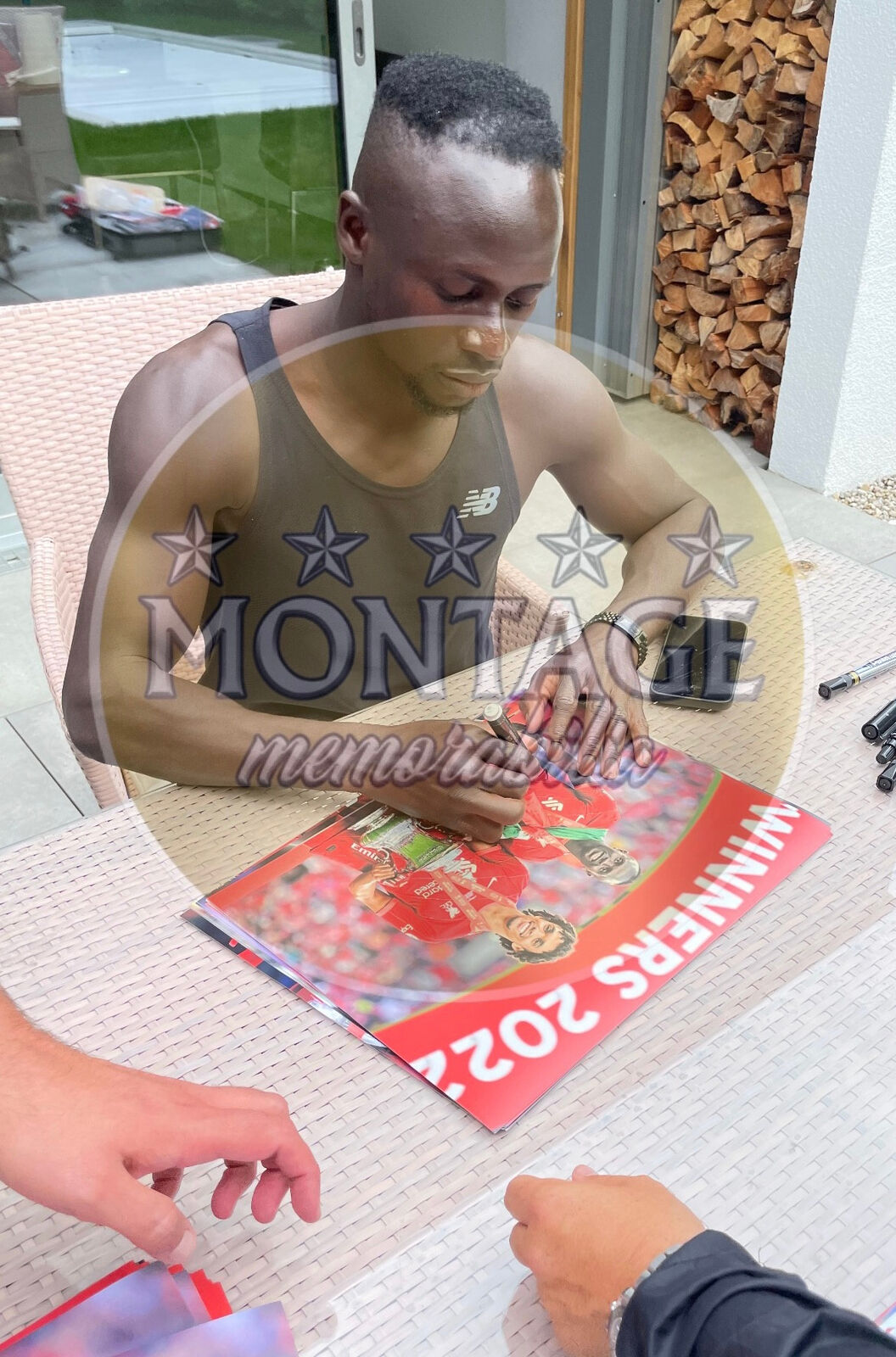 TRENT ALEXANDER-ARNOLD & SADIO MANE SIGNED LFC FA CUP WIN 16x12 PHOTO 2 (AFTAL COA)