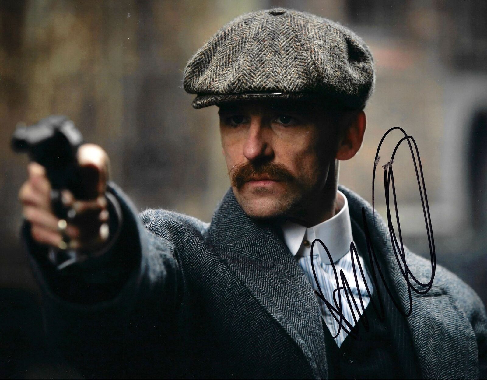 PAUL ANDERSON ARTHUR SHELBY SIGNED 14x11 PEAKY BLINDERS PHOTO 4 (AFTAL COA)