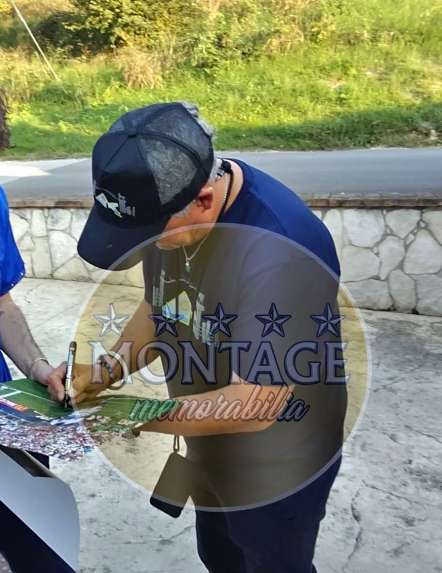 ROBERTO BAGGIO SIGNED 12x8 JUVENTUS BALLON D’OR PHOTO (ACG CERT AG17156)