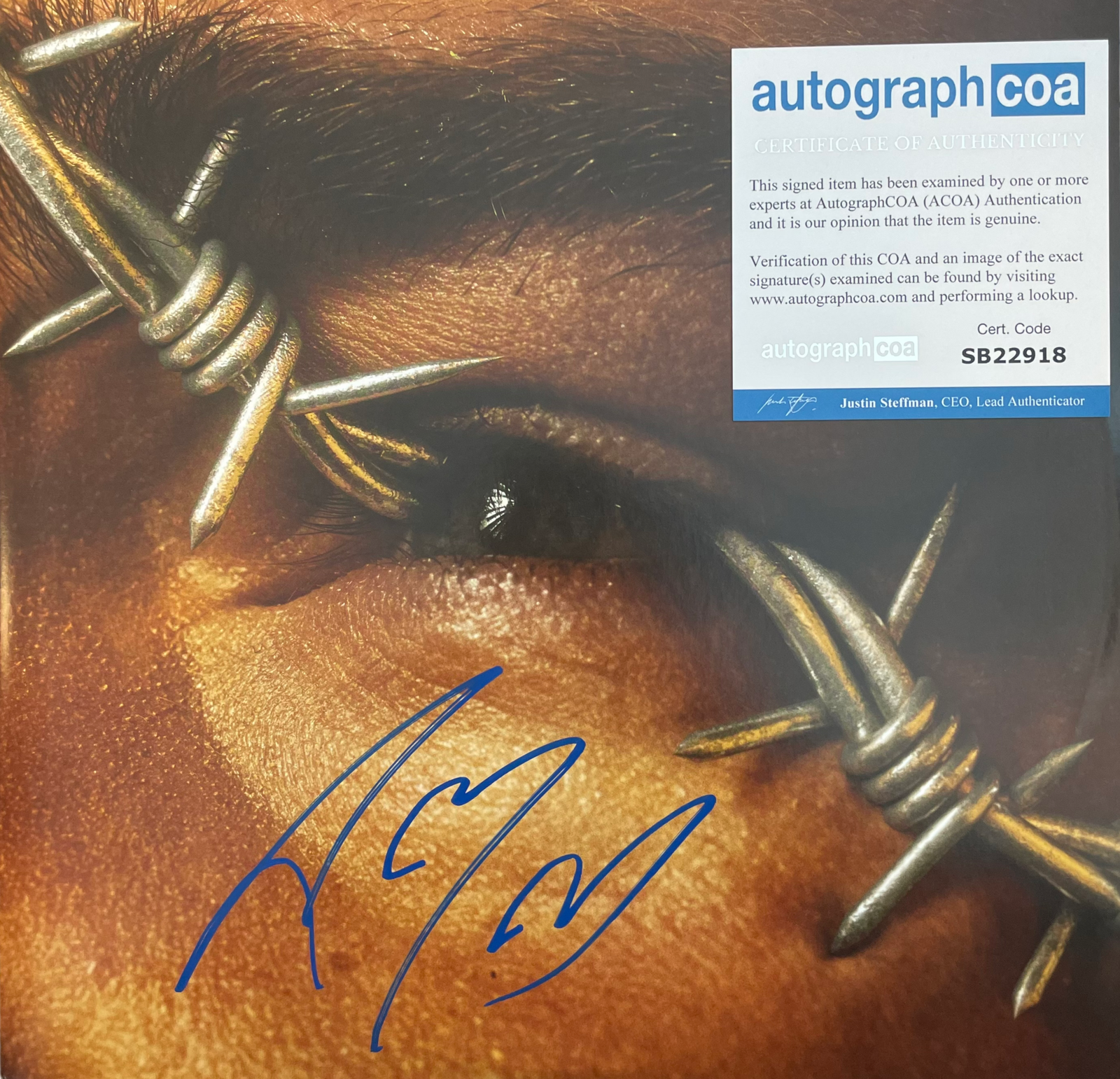 POST MALONE SIGNED BEERBONGS AND BENTLEYS VINYL ALBUM LP (ACOA RACC COA)