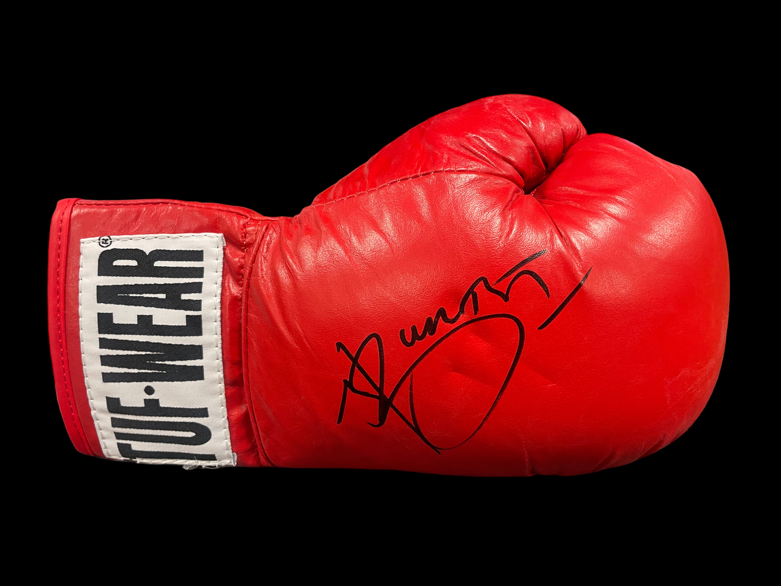 JOSHUA BUATSI SIGNED RED TUF WEAR AUTOGRAPH BOXING GLOVE 2 (AFTAL COA)