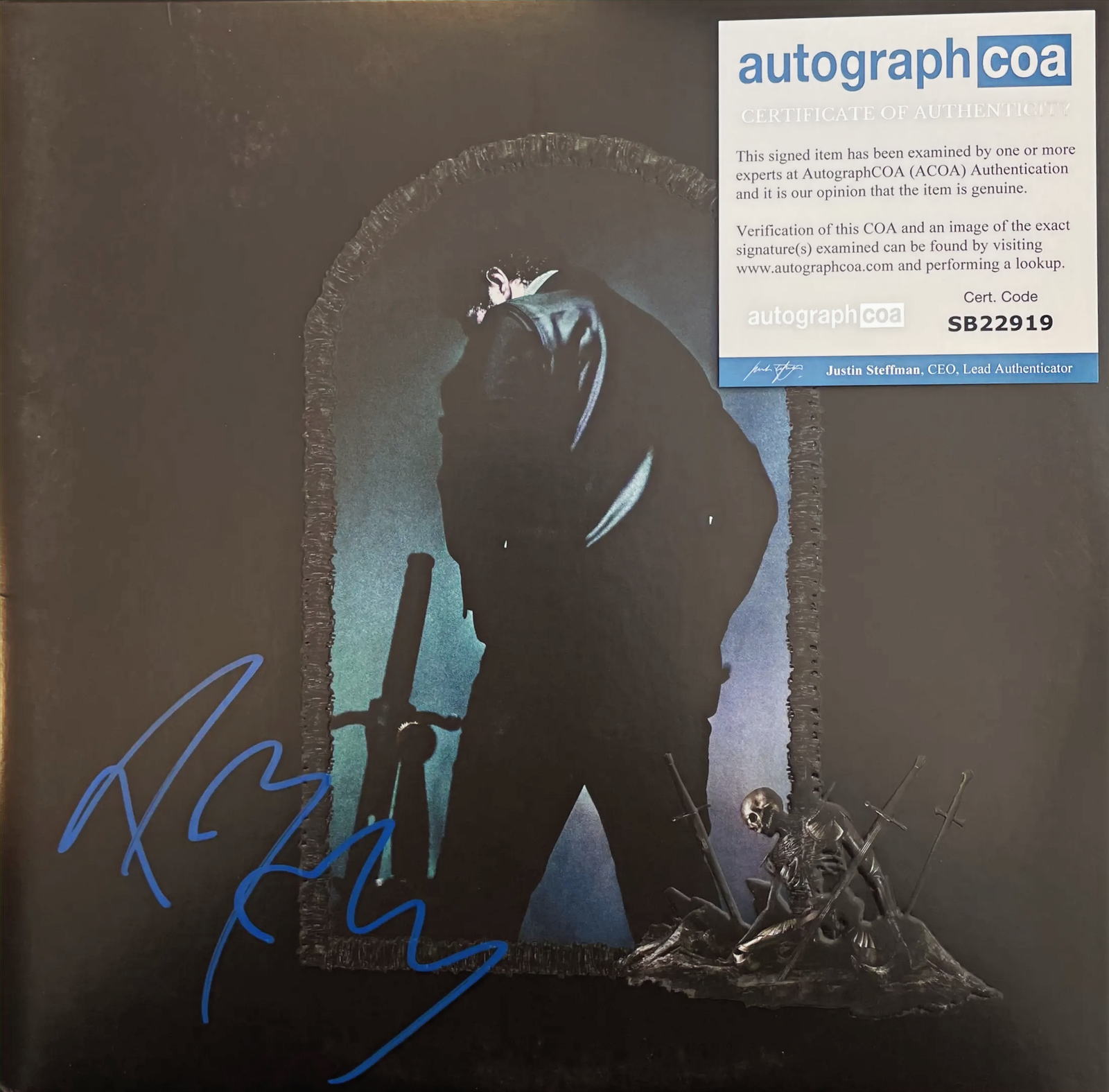 POST MALONE SIGNED HOLLYWOOD’S BLEEDING VINYL ALBUM LP 2 (ACOA RACC COA)