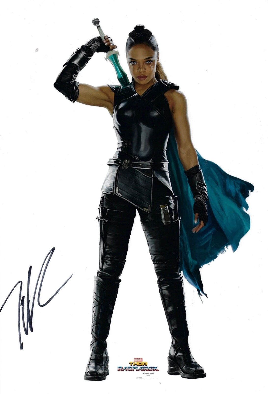 TESSA THOMPSON SIGNED VALKYRIE THOR RAGNAROK 12x8 PHOTO 2 (AFTAL COA)