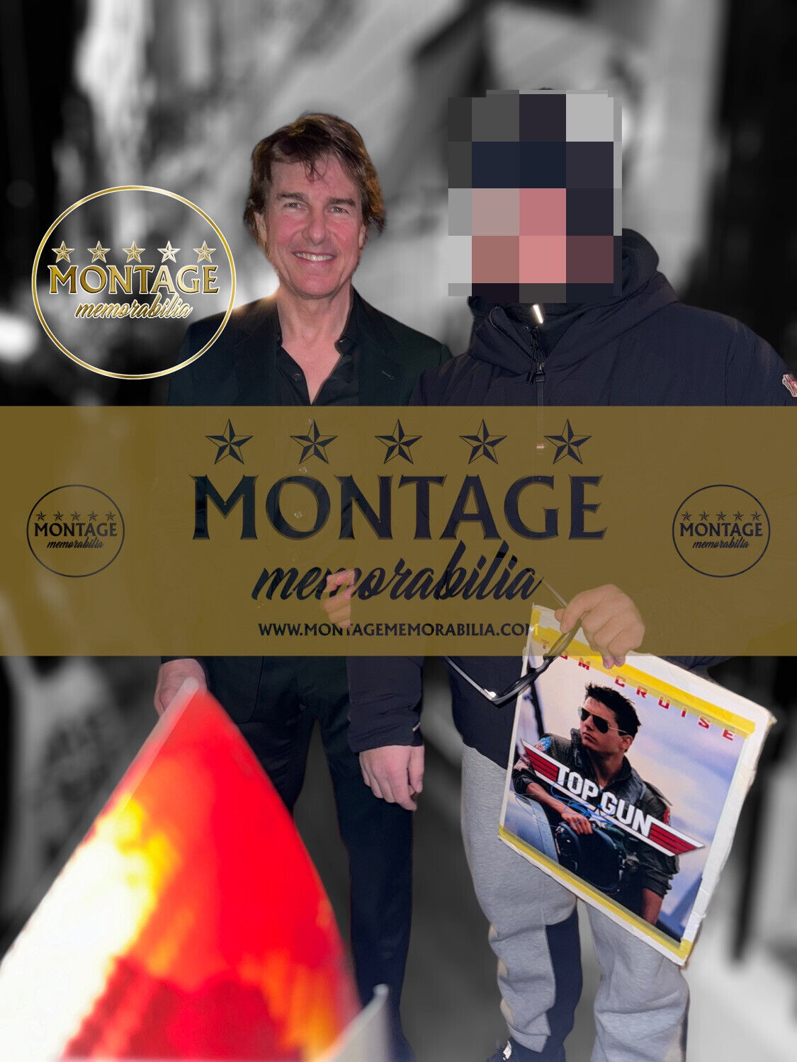 TOM CRUISE SIGNED TOP GUN MOVIE 14x11 PHOTOGRAPH (AFTAL COA)