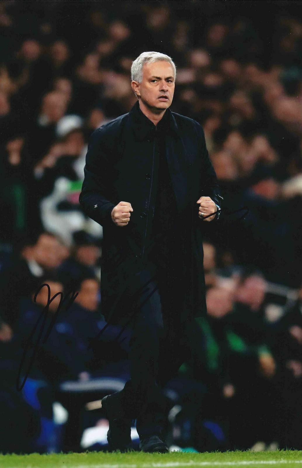 JOSE MOURINHO SIGNED FOOTBALL MANAGER LEGEND 12x8 PHOTOGRAPH (AFTAL COA)