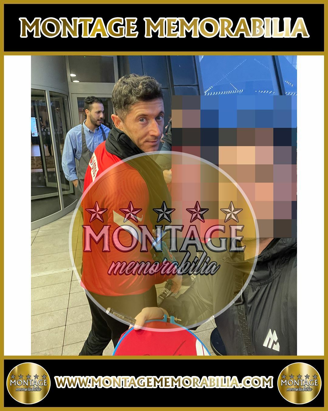 ROBERT LEWANDOWSKI SIGNED FC BAYERN MUNCHEN 16x12 PHOTO (ACG CERT AG18070)