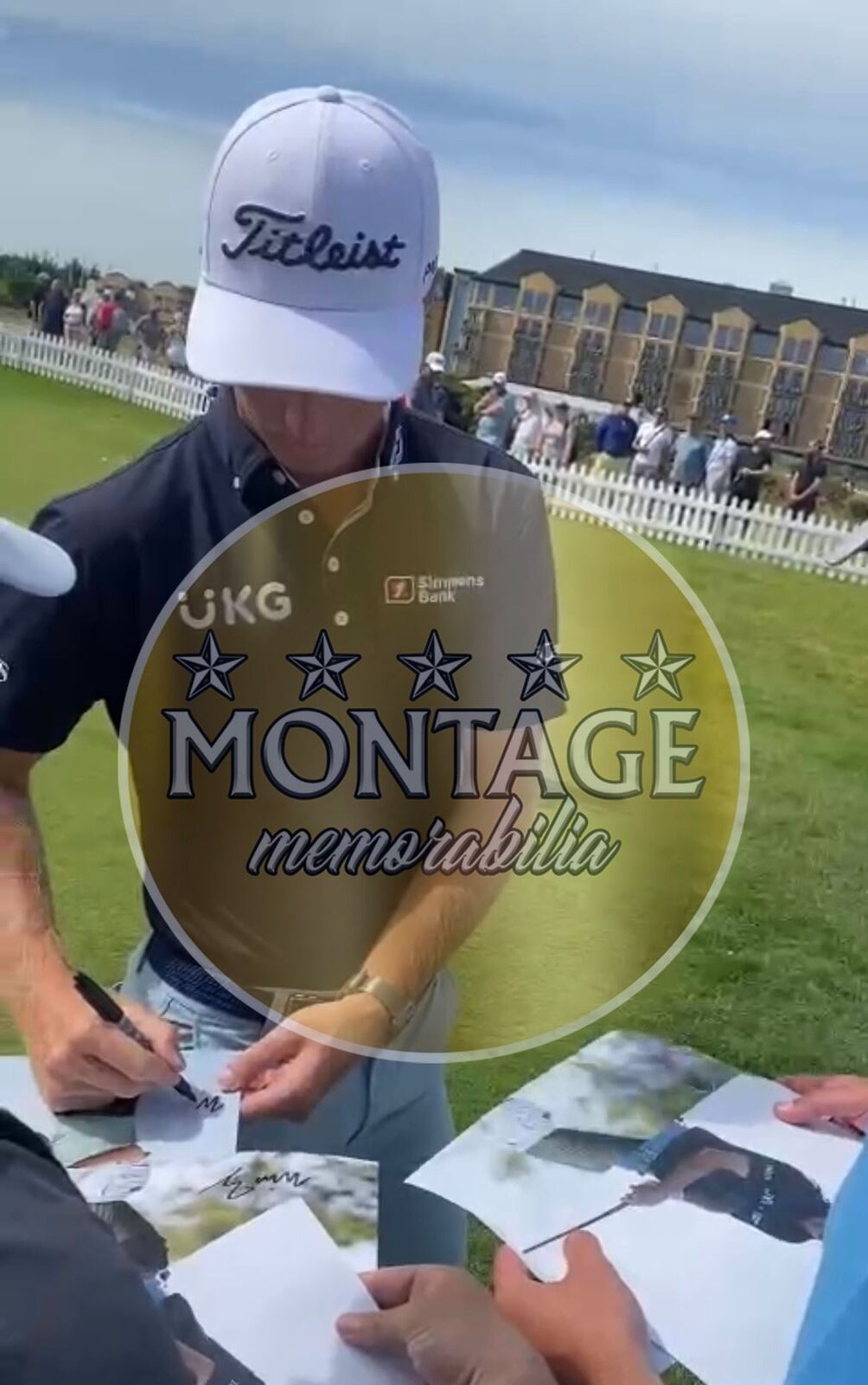 WILL ZALATORIS SIGNED 12X8 PGA TOUR GOLF PHOTO (ACG CERT AG17087)