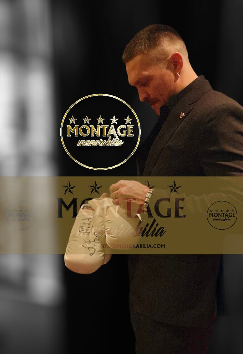 OLEKSANDR USYK SIGNED BOXING WHITE PRO BOX AUTOGRAPH GLOVE 8 (AFTAL COA)