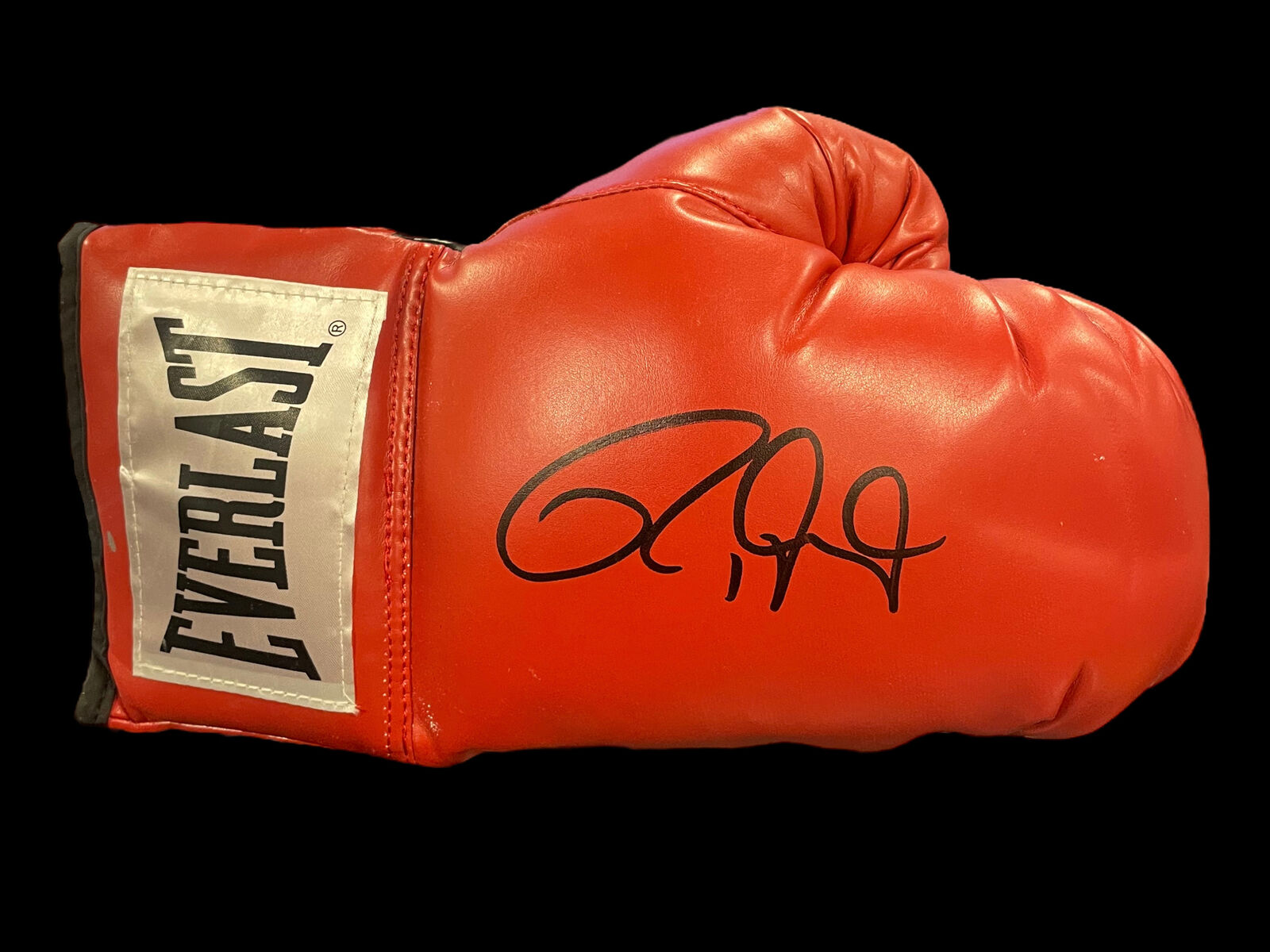 ROY JONES JR SIGNED RED EVERLAST AUTOGRAPH BOXING GLOVE 2 (AFTAL COA)