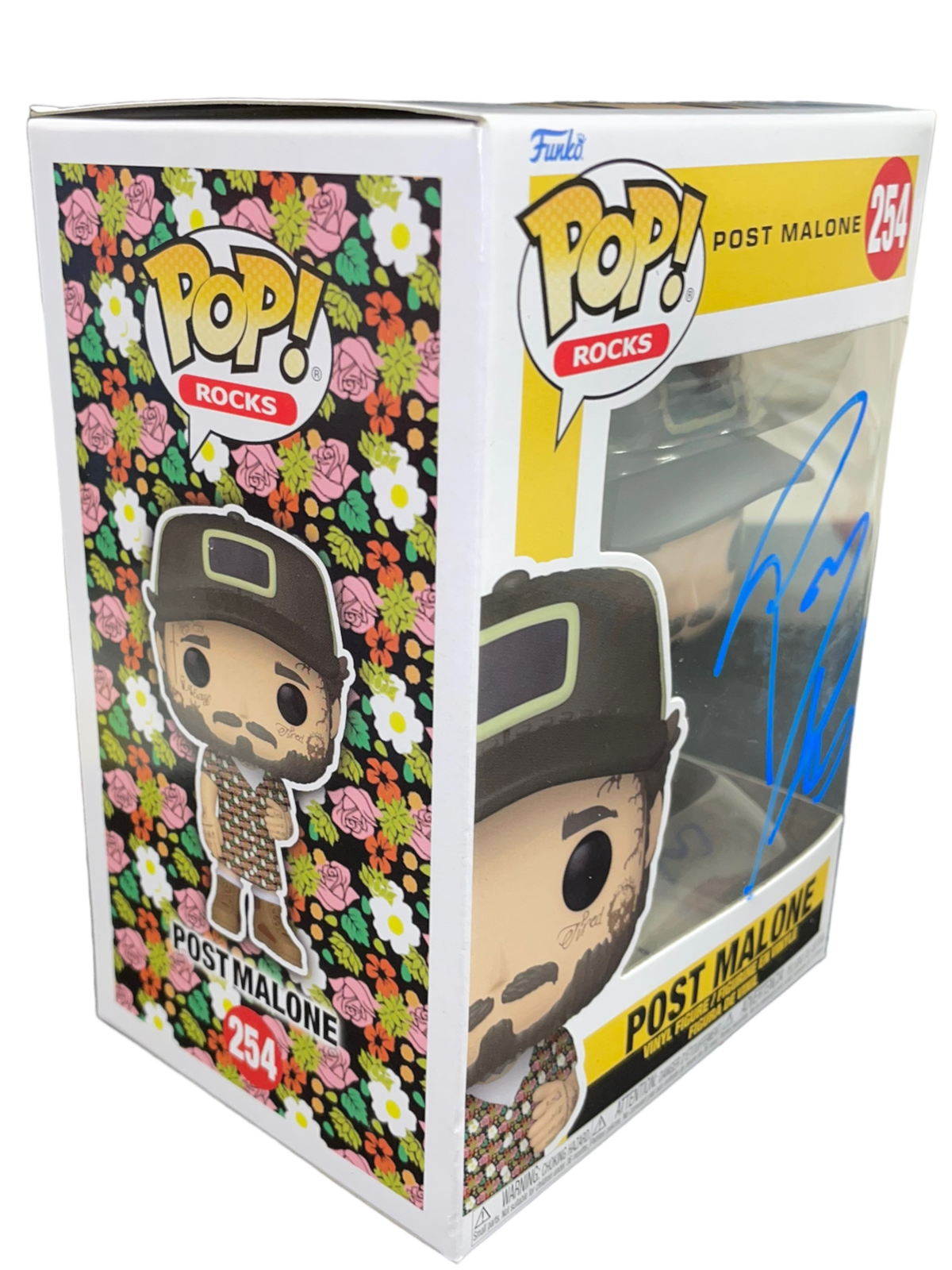 POST MALONE SIGNED FUNKOPOP! #254 POPROCKS HOLLYWOODS BLEEDING (AFTAL COA)