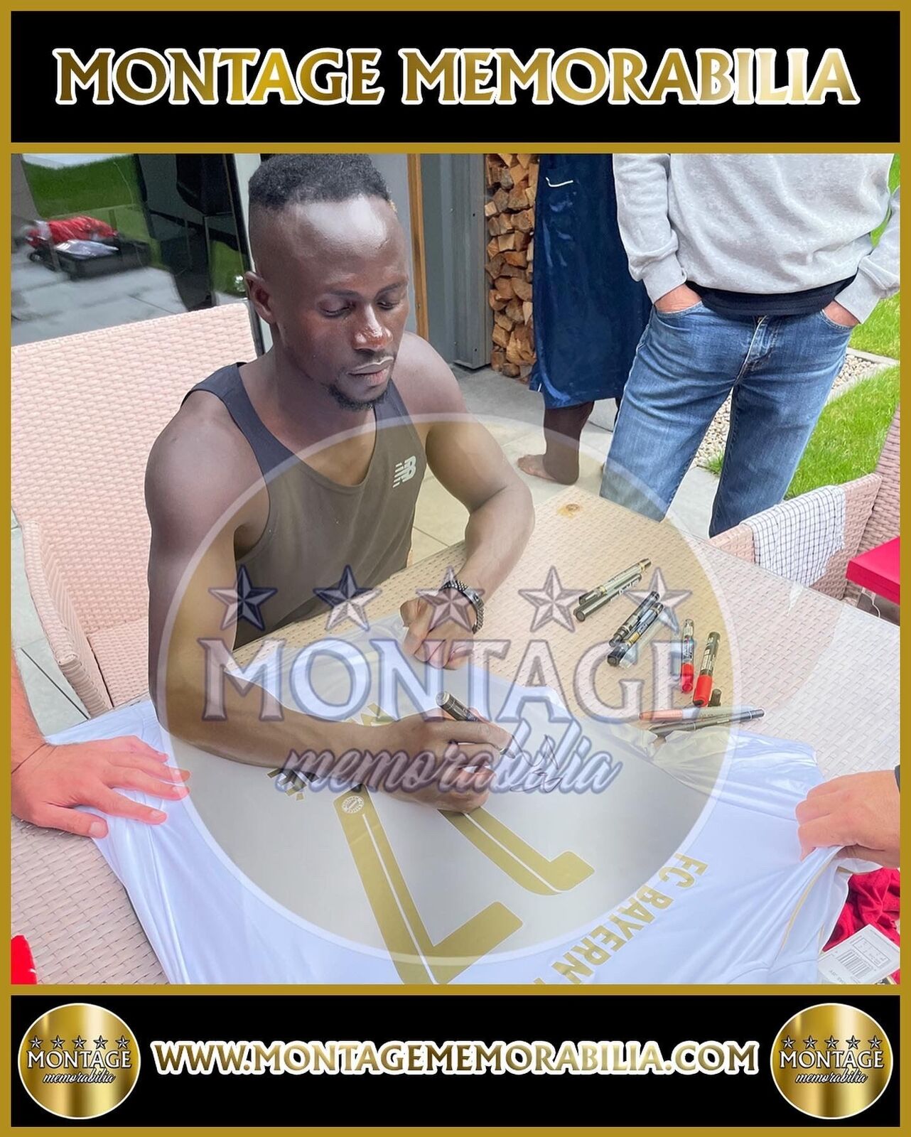 SADIO MANE SIGNED FC BAYERN MUNCHEN 2022/23 AWAY SHIRT (AFTAL COA)