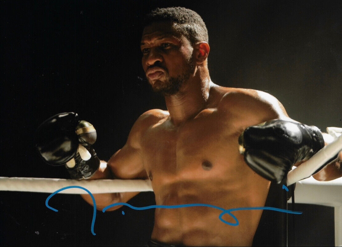 JONATHON MAJORS SIGNED CREED III 12x8 PHOTO (AFTAL COA)