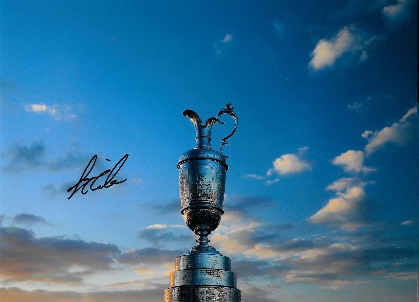 STEWART CINK SIGNED 16X12 THE OPEN TROPHY CHAMPION PHOTO 2 (AFTAL COA)