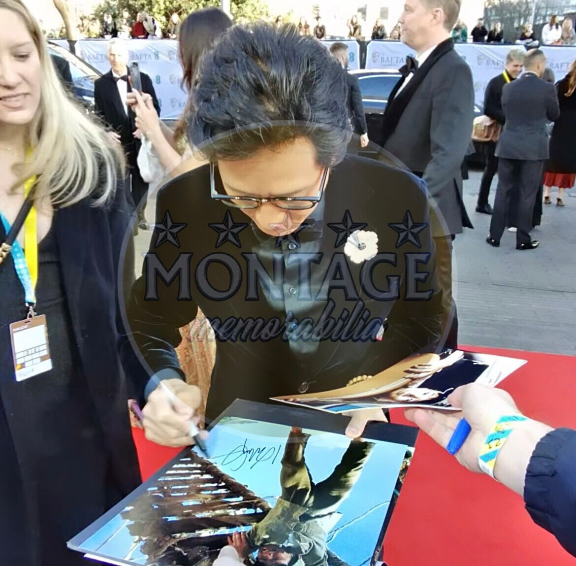 KE HUY QUAN SIGNED INDIANA JONES SHORT ROUND 14x11 PHOTO (ACG CERT AG16730)