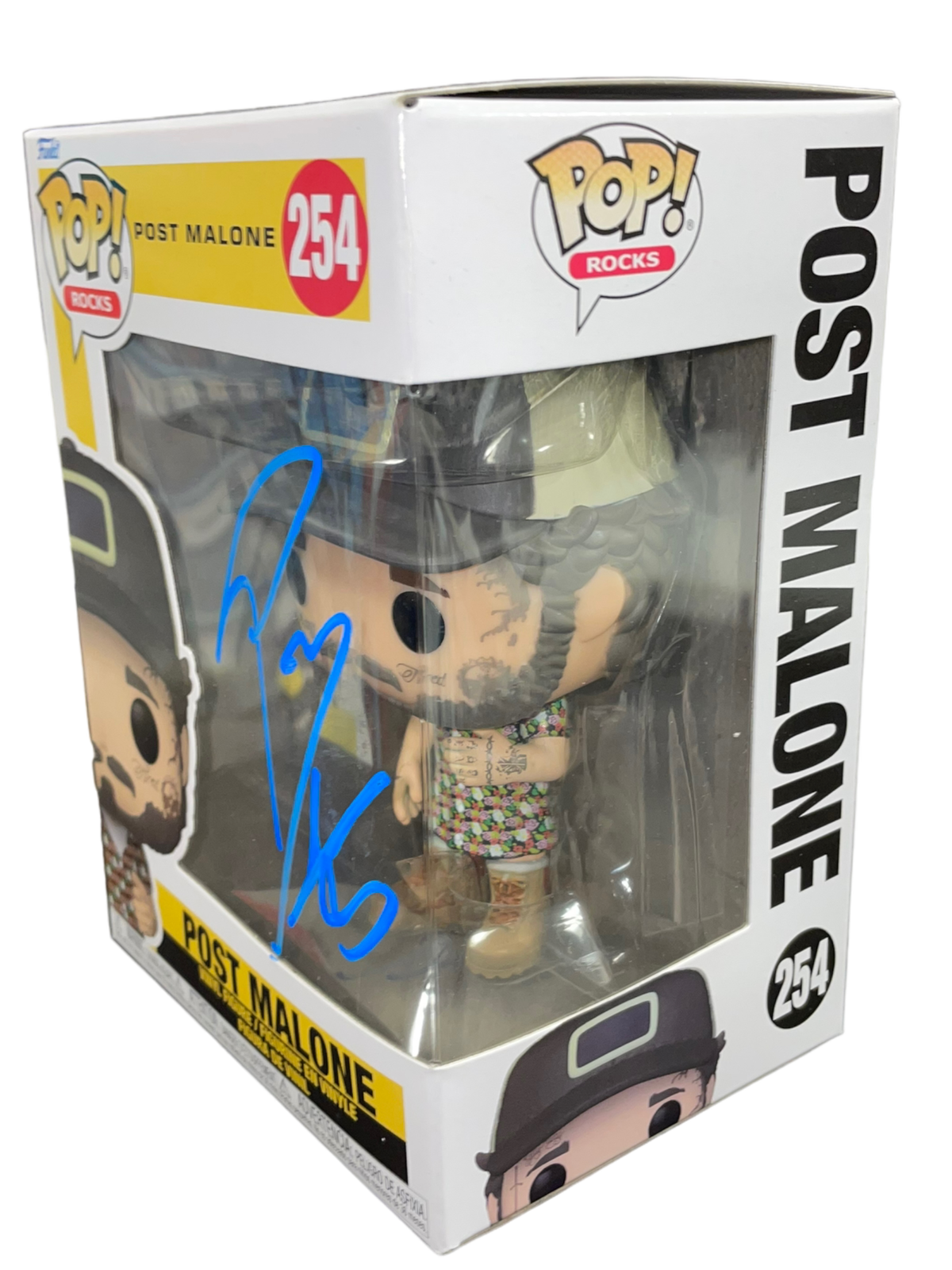 POST MALONE SIGNED FUNKOPOP! #254 POPROCKS HOLLYWOODS BLEEDING (AFTAL COA)