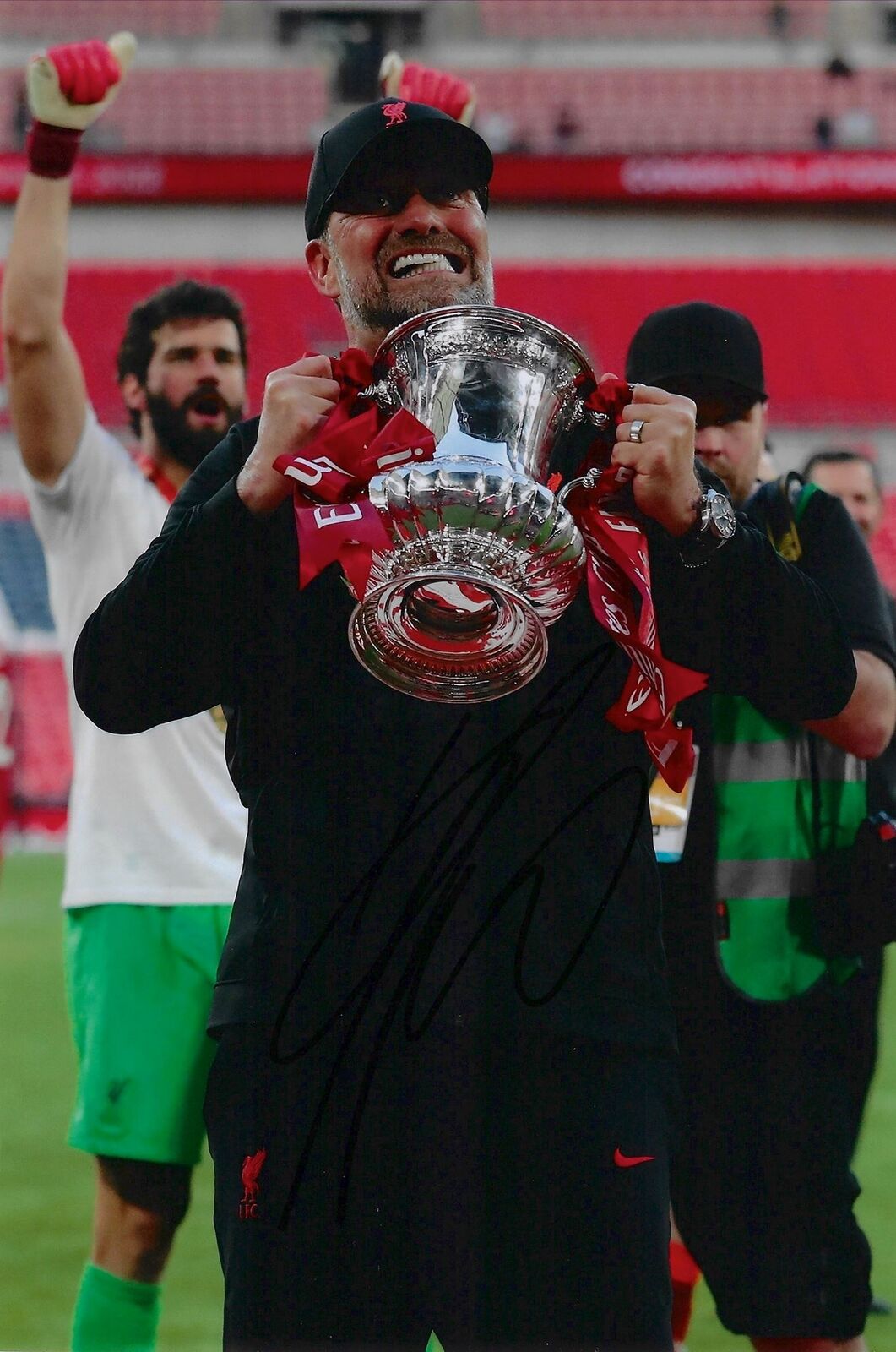JURGEN KLOPP SIGNED 12x8 LIVERPOOL FC FA CUP WINNERS PHOTO 5 (AFTAL COA)