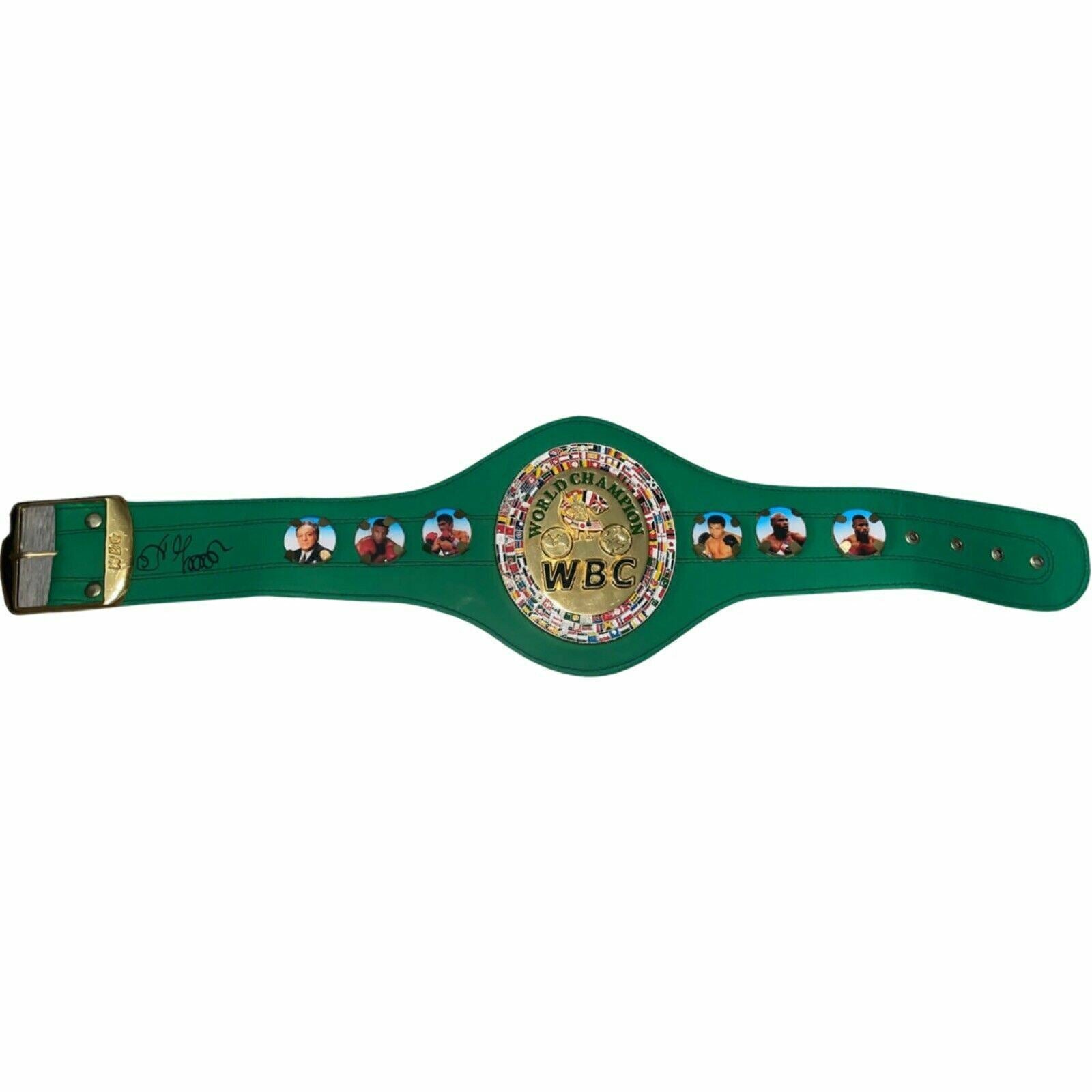 OLEKSANDR USYK SIGNED BOXING WBC WORLD CHAMPION MINI BELT (AFTAL COA)