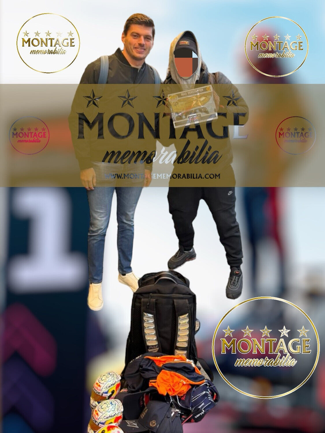 MAX VERSTAPPEN SIGNED RED BULL WORLD CHAMP F1 VERSTAPPEN 1 T-SHIRT (AFTAL COA)