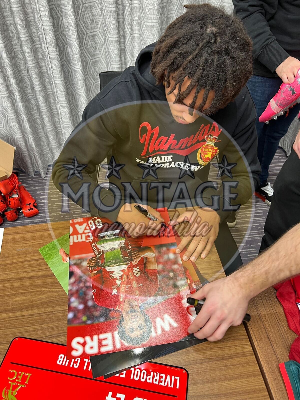 TRENT ALEXANDER-ARNOLD SIGNED FA CUP WINNER 16x12 PHOTO (AFTAL COA)