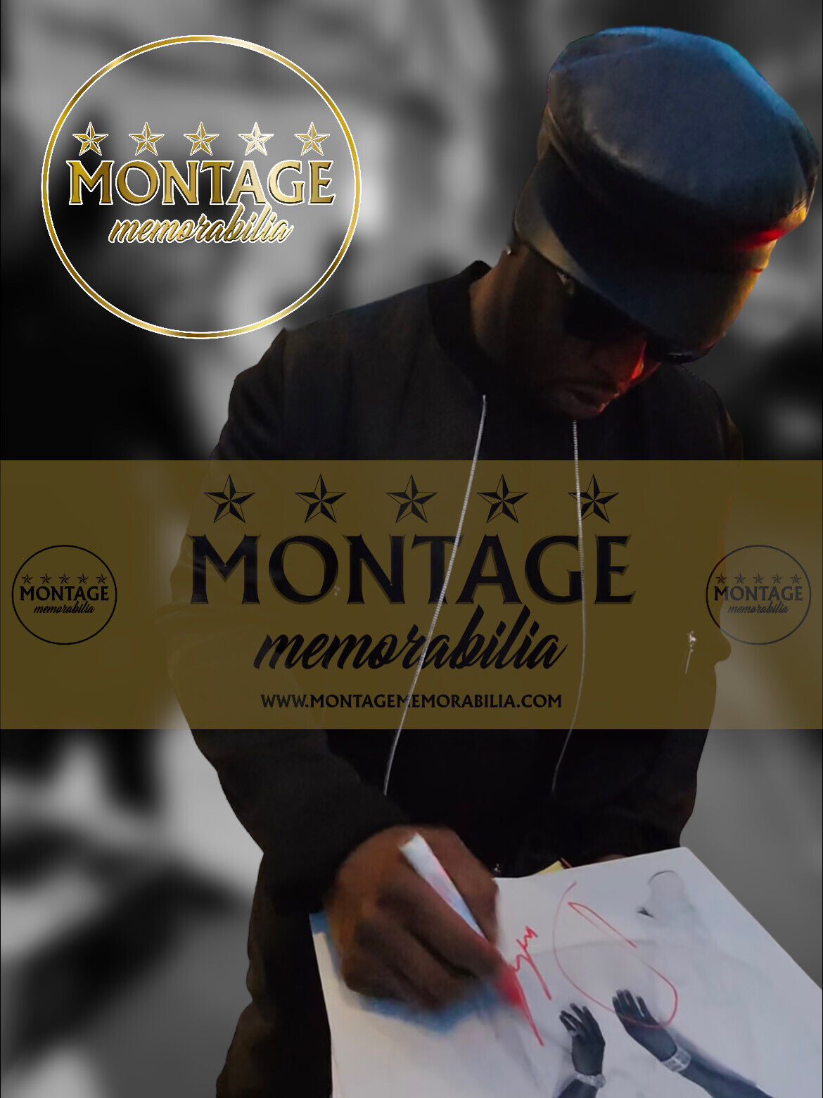 PUFF DADDY DIDDY SIGNED 14x11 PHOTO BAD BOY NOTORIOUS BIG (ACG CERT AG17077)