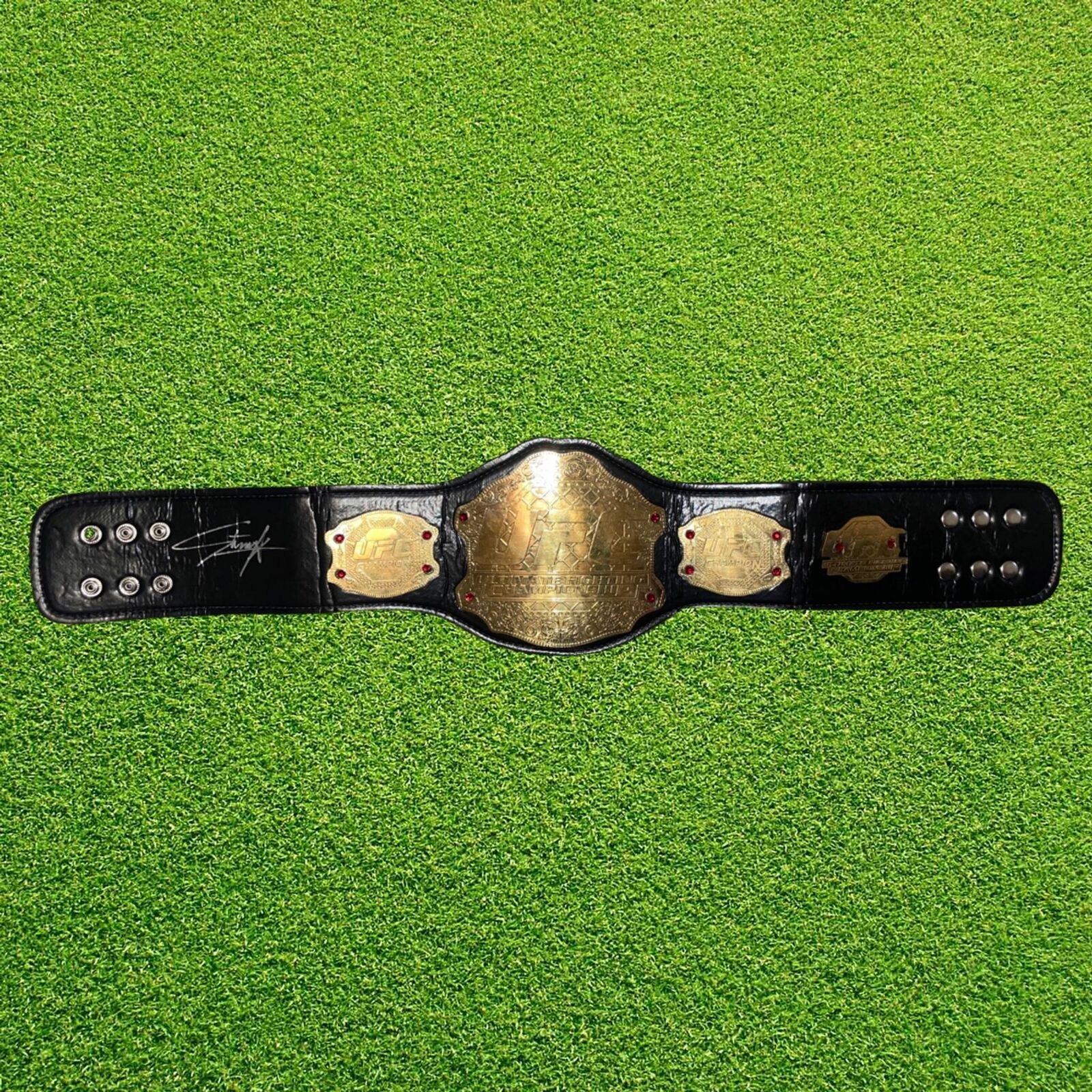 ISRAEL ADESANYA STYLEBENDER SIGNED UFC CHAMPIONSHIP FIGHT BELT (AFTAL COA)