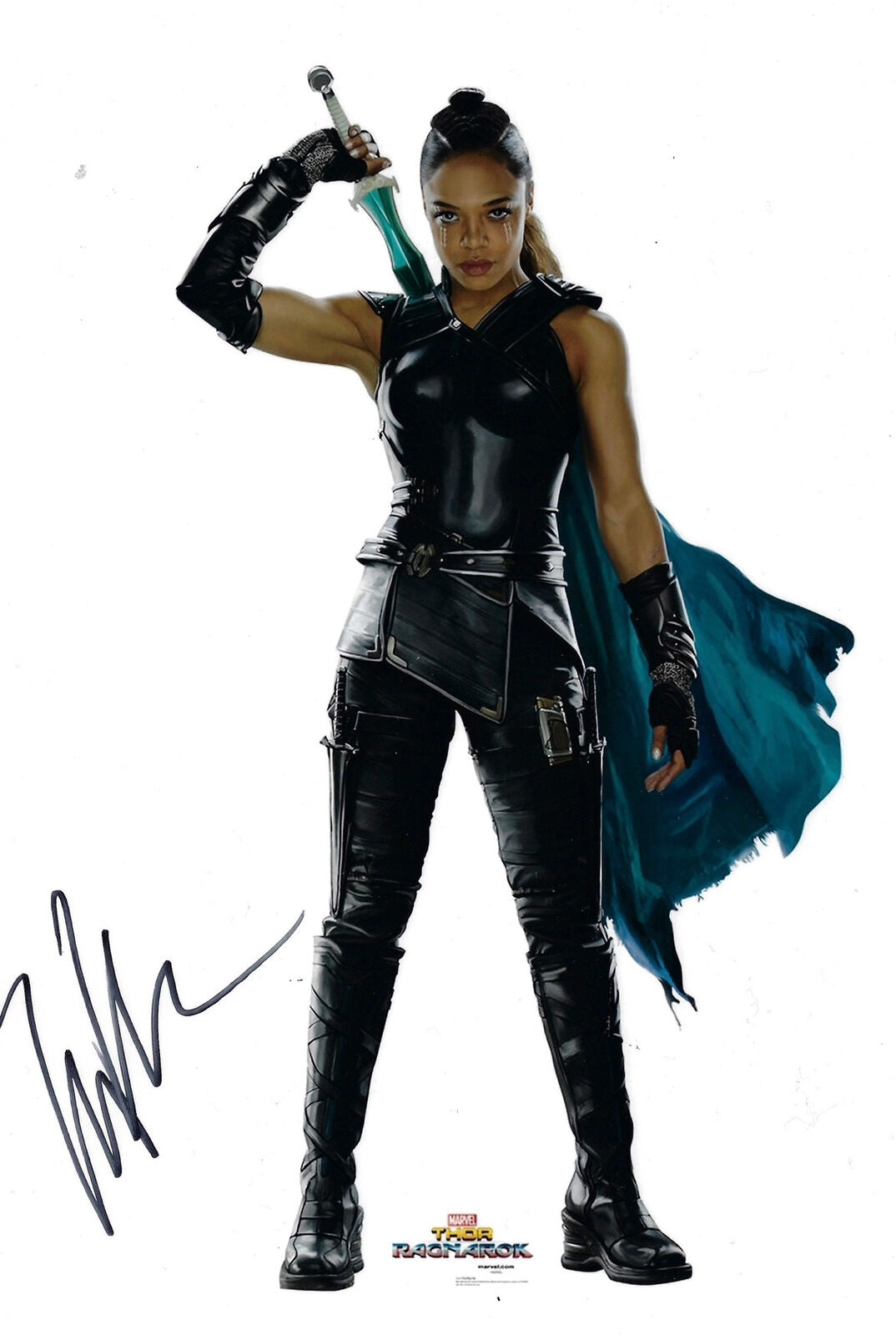 TESSA THOMPSON SIGNED VALKYRIE THOR RAGNAROK 12x8 PHOTO (AFTAL COA)