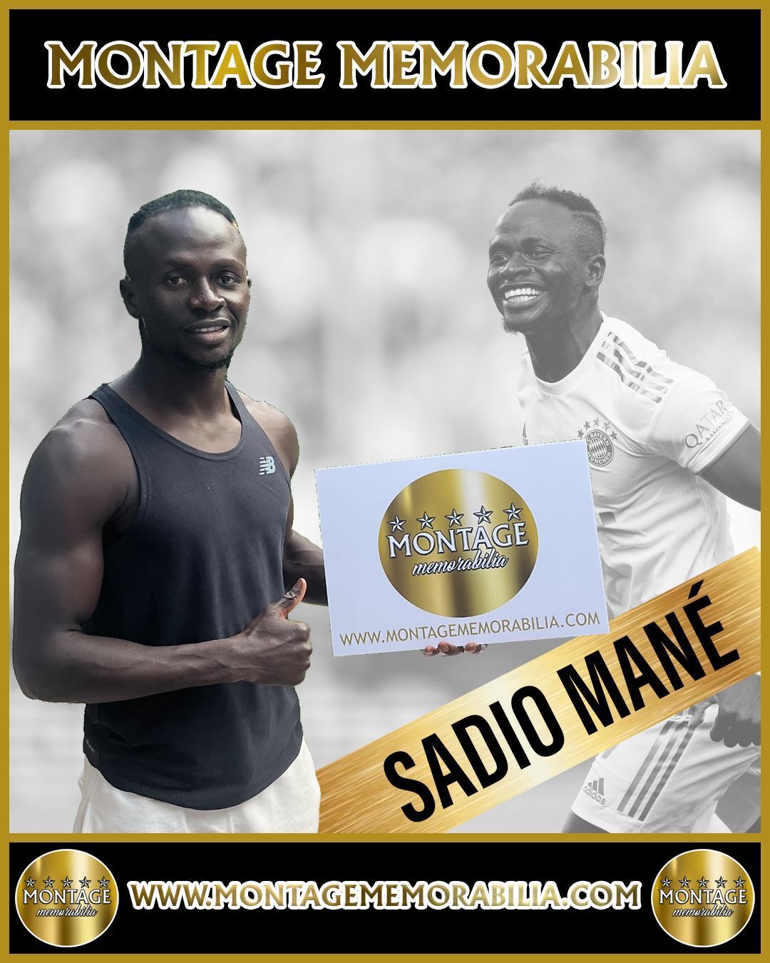 SADIO MANÉ SIGNED FC BAYERN MUNCHEN 2022/23 HOME SHIRT (AFTAL COA)