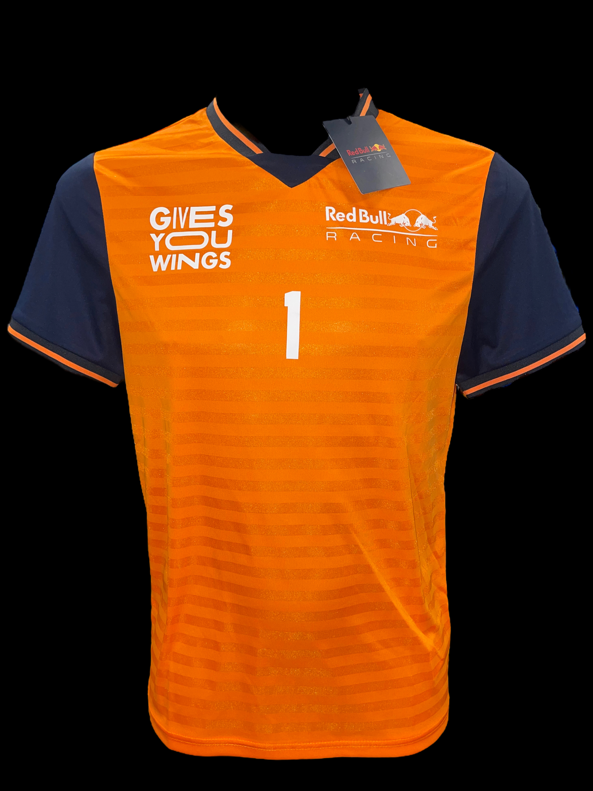 MAX VERSTAPPEN SIGNED RED BULL WORLD CHAMP F1 VERSTAPPEN 1 T-SHIRT (AFTAL COA)