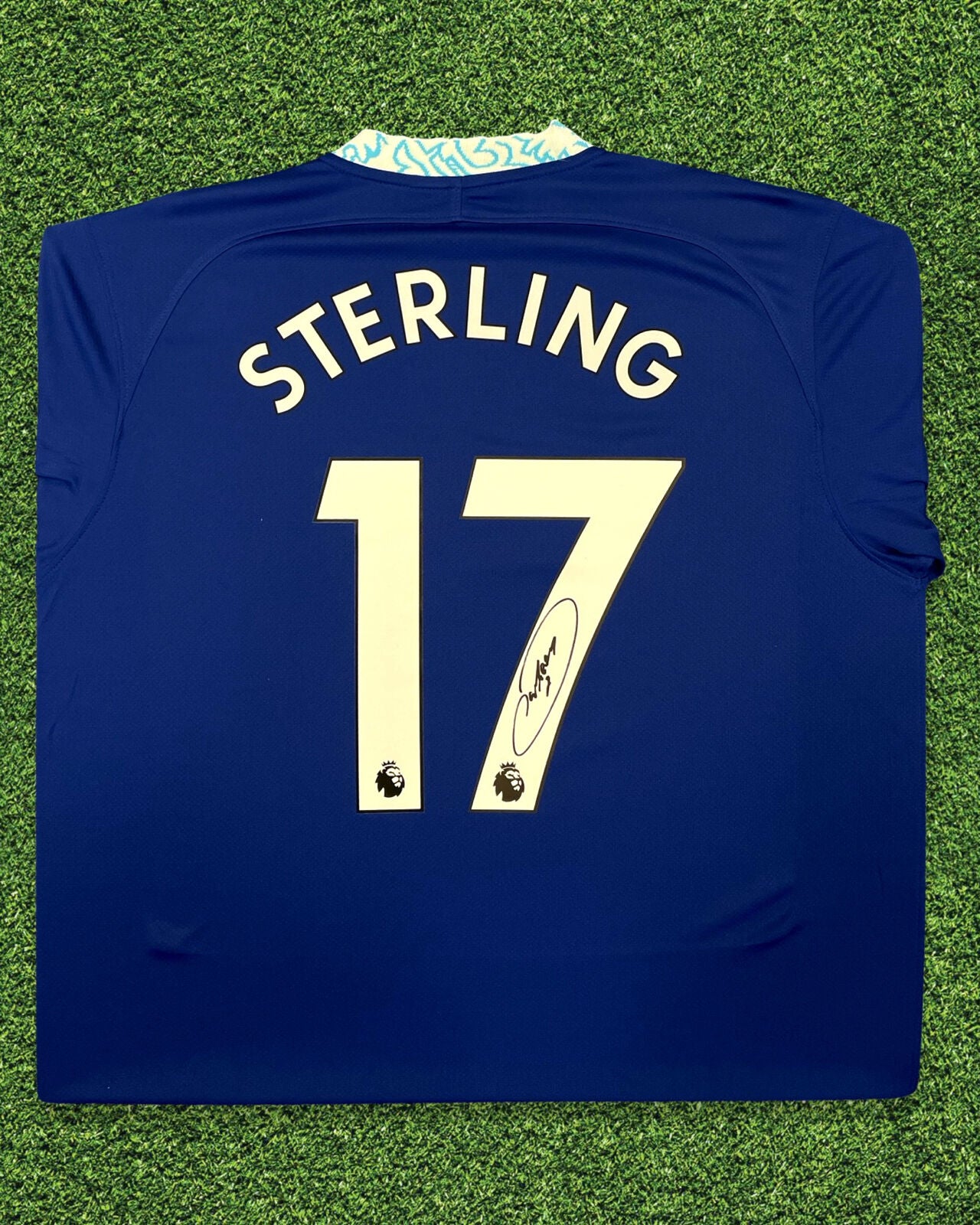 RAHEEM STERLING SIGNED CHELSEA FC 22/23 HOME SHIRT (AFTAL COA)