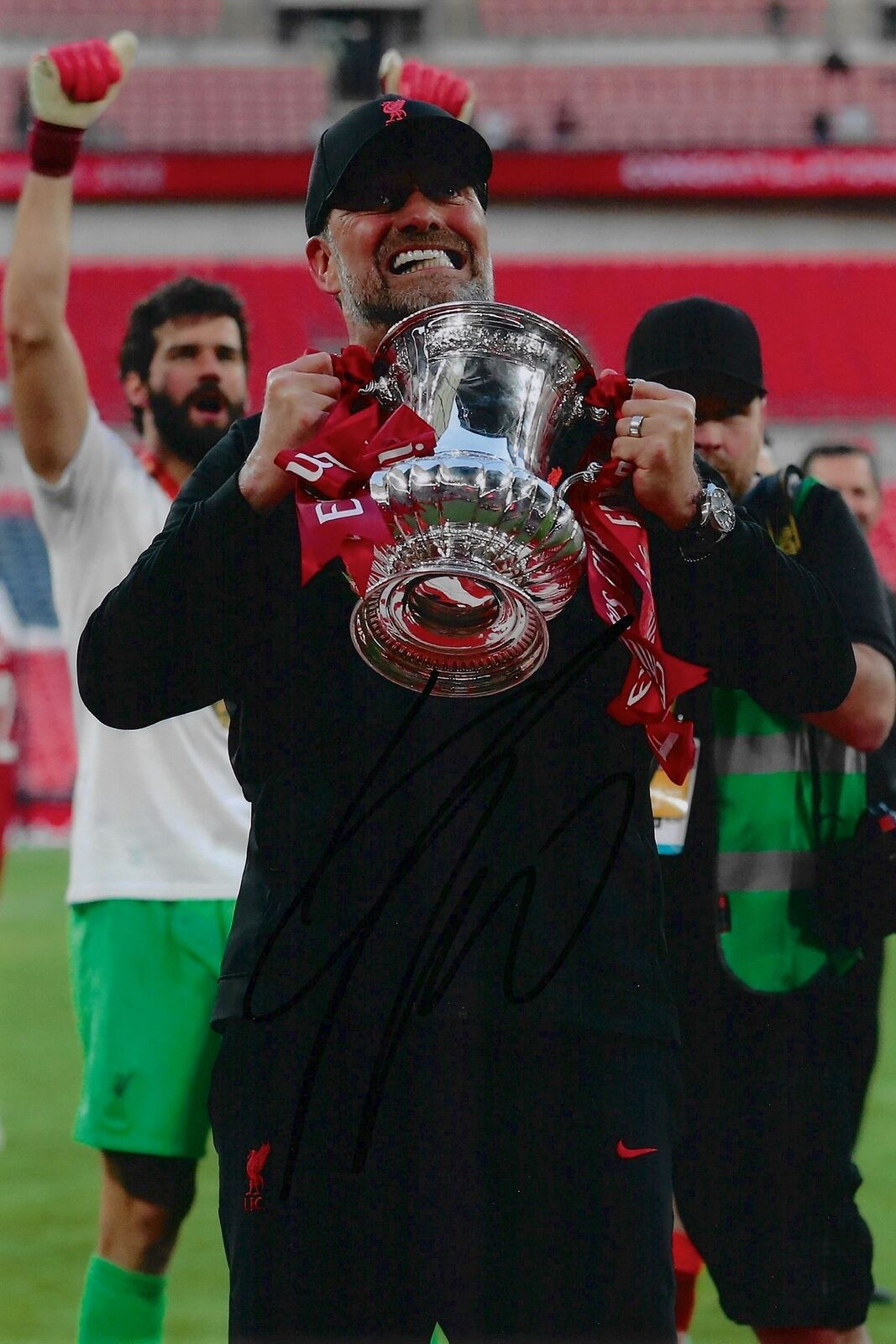 JURGEN KLOPP SIGNED 12x8 LIVERPOOL FC FA CUP WINNERS PHOTO 2 (AFTAL COA)