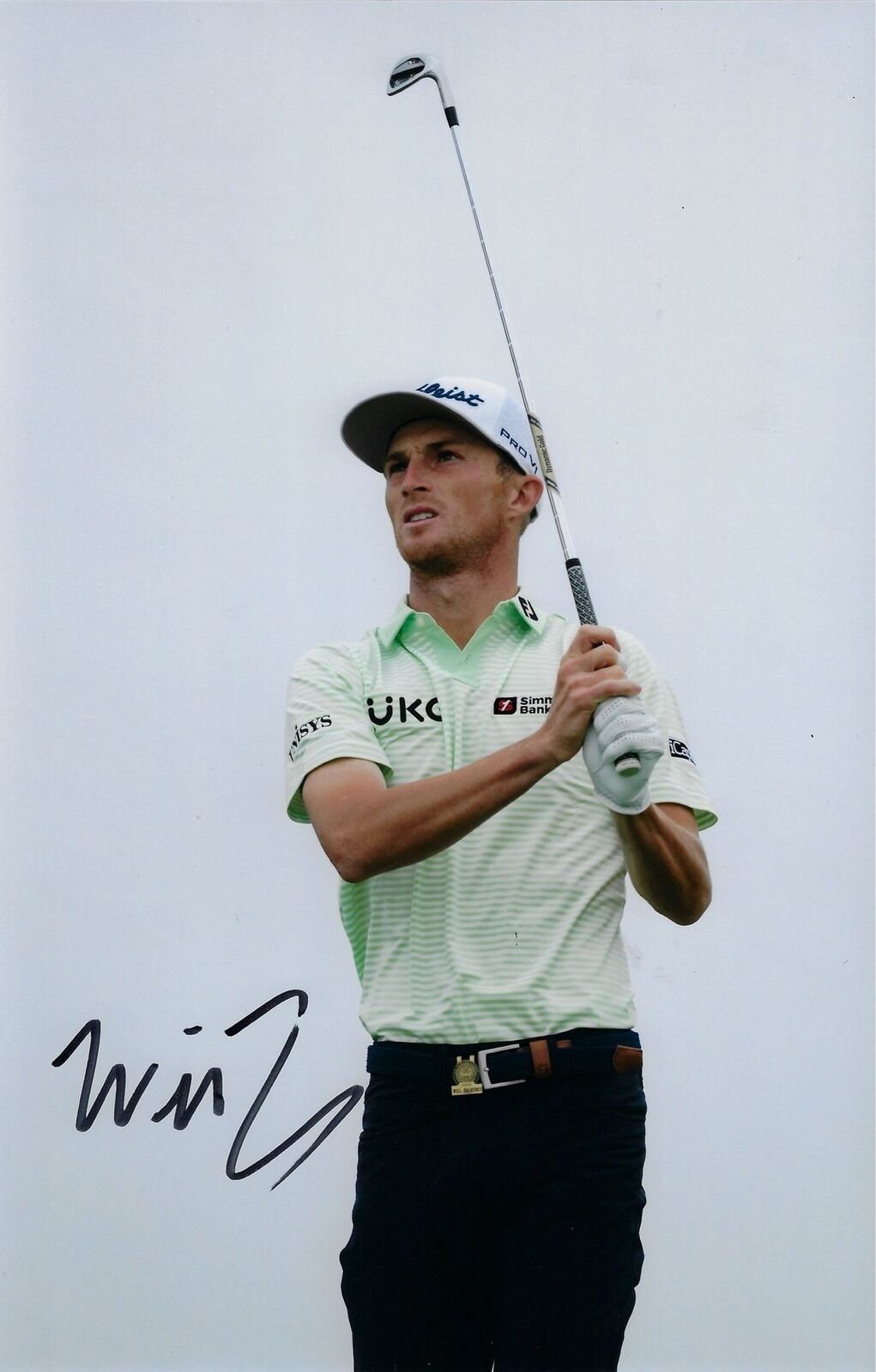 WILL ZALATORIS SIGNED 12X8 PGA TOUR GOLF PHOTOGRAPH 3 (AFTAL COA)
