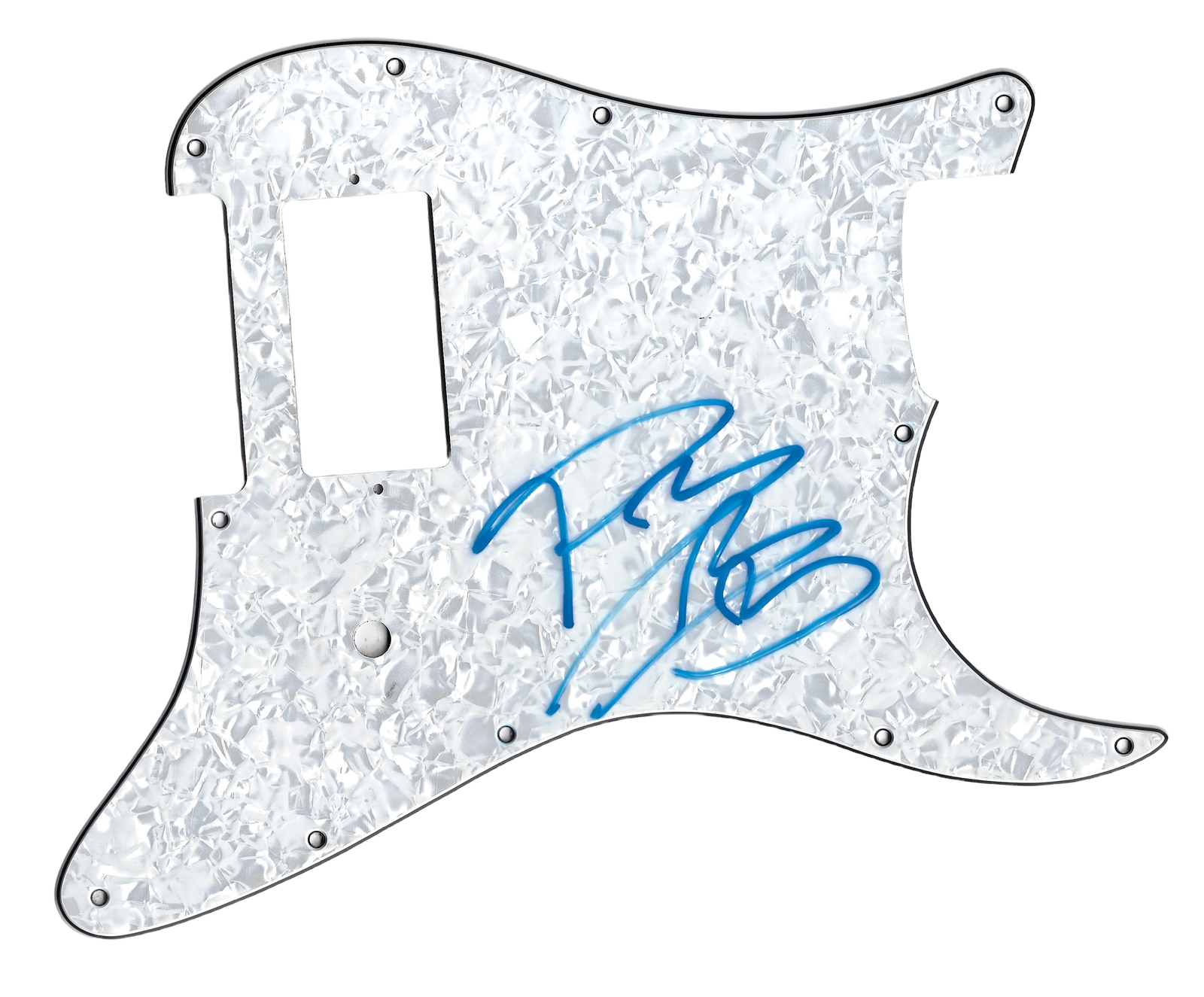 POST MALONE SIGNED GUITAR PICK GUARD ROCKSTAR 2 (AFTAL COA)