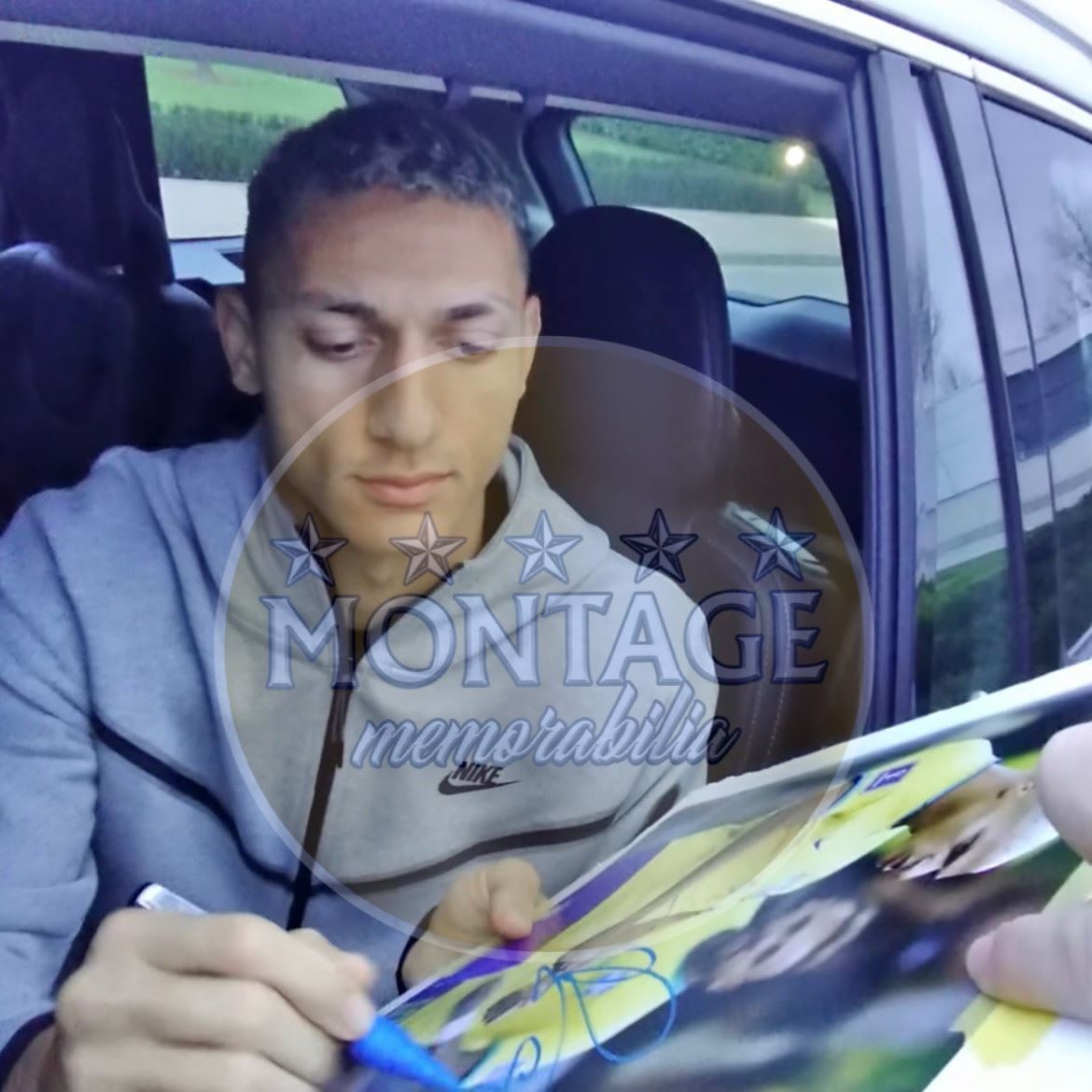 RICHARLISON SIGNED BRAZIL 2022 WORLD CUP 14x11 PHOTOGRAPH (AFTAL COA)