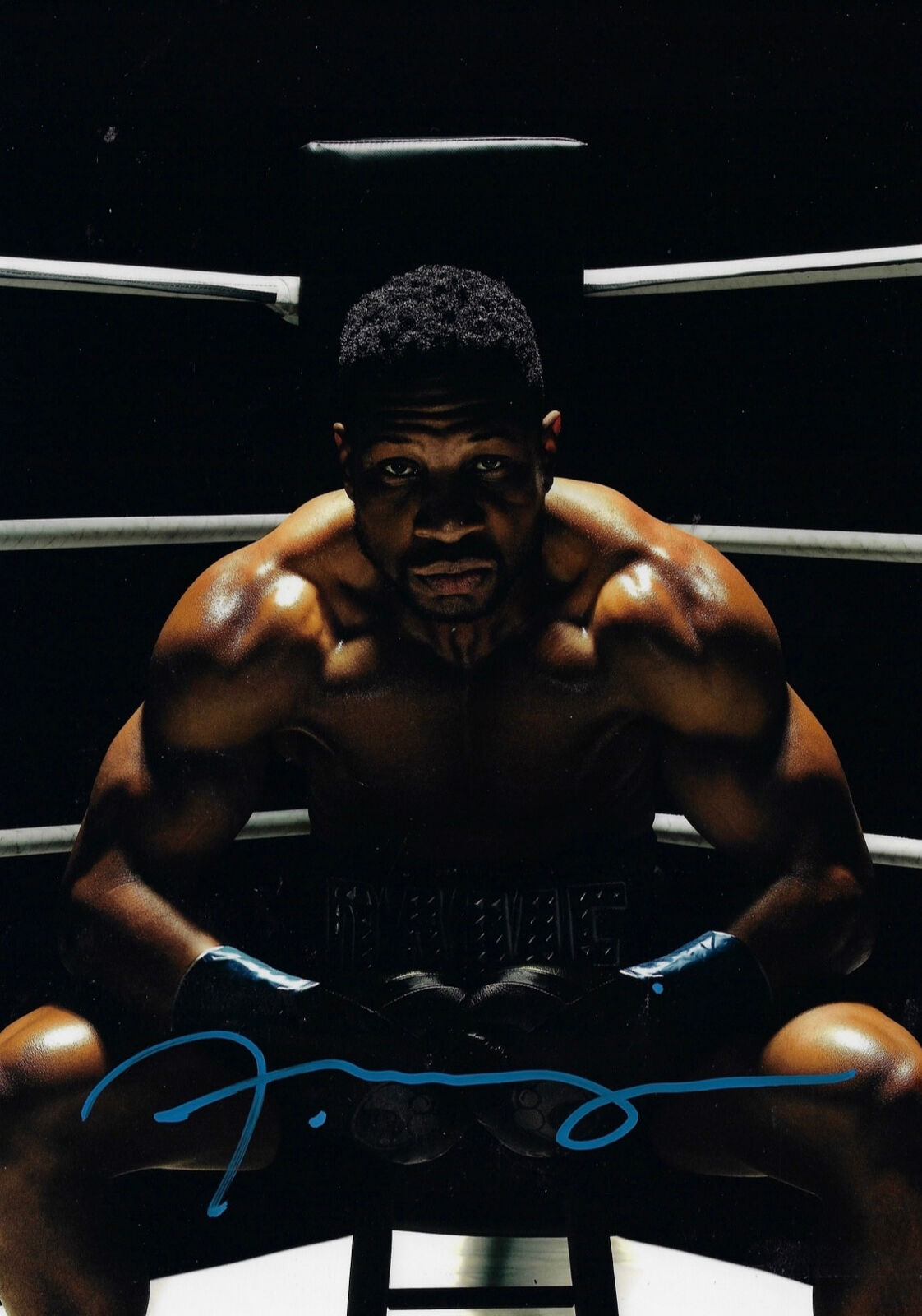 JONATHON MAJORS SIGNED CREED III 12x8 PHOTO 2 (AFTAL COA)