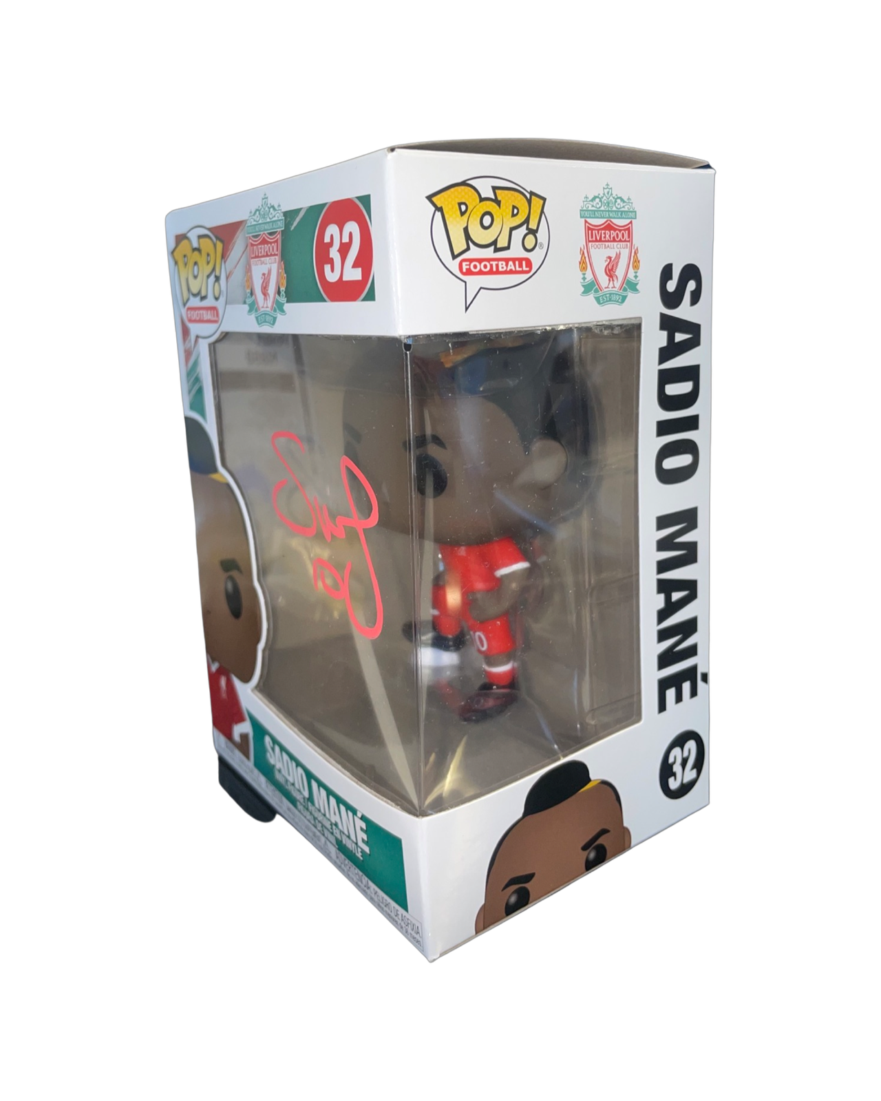 SADIO MANE SIGNED OFFICIAL LIVERPOOL FC FUNKO POP! #32 (AFTAL COA)