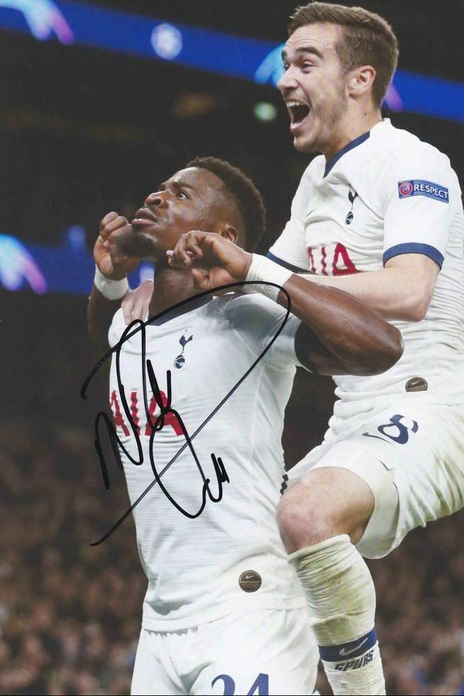 SERGE AURIER SIGNED 12X8 TOTTENHAM HOTSPUR PHOTOGRAPH (AFTAL COA)