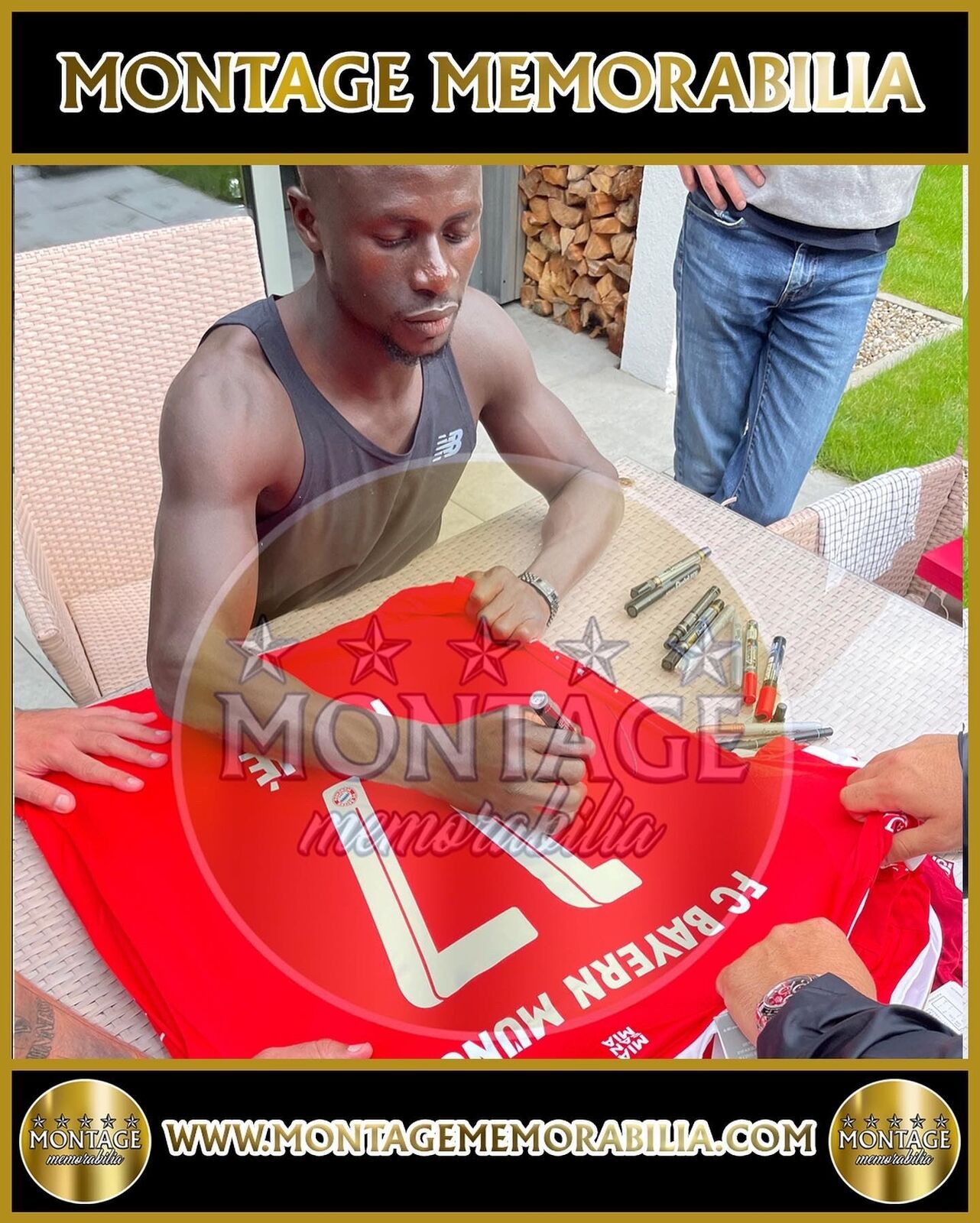 SADIO MANÉ SIGNED FC BAYERN MUNCHEN 2022/23 HOME SHIRT (AFTAL COA)
